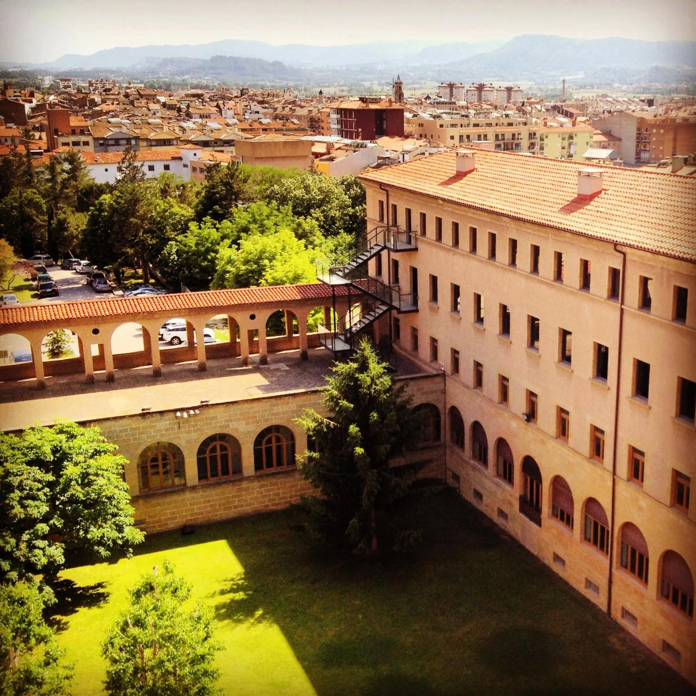 Garden view in Seminari Allotjaments
