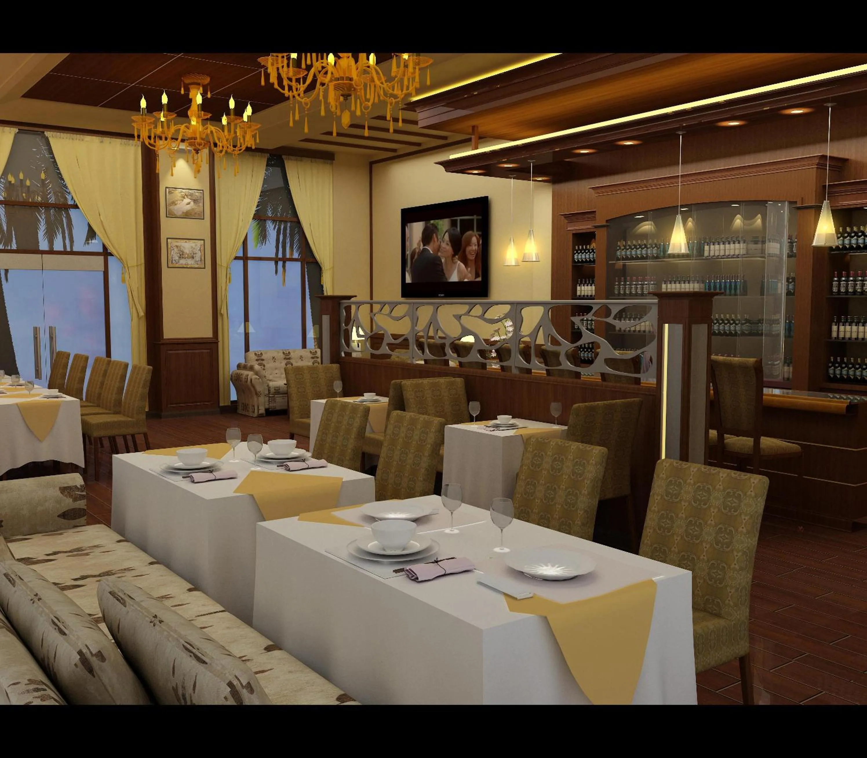 Restaurant/places to eat in Ambrosia Sarovar Portico