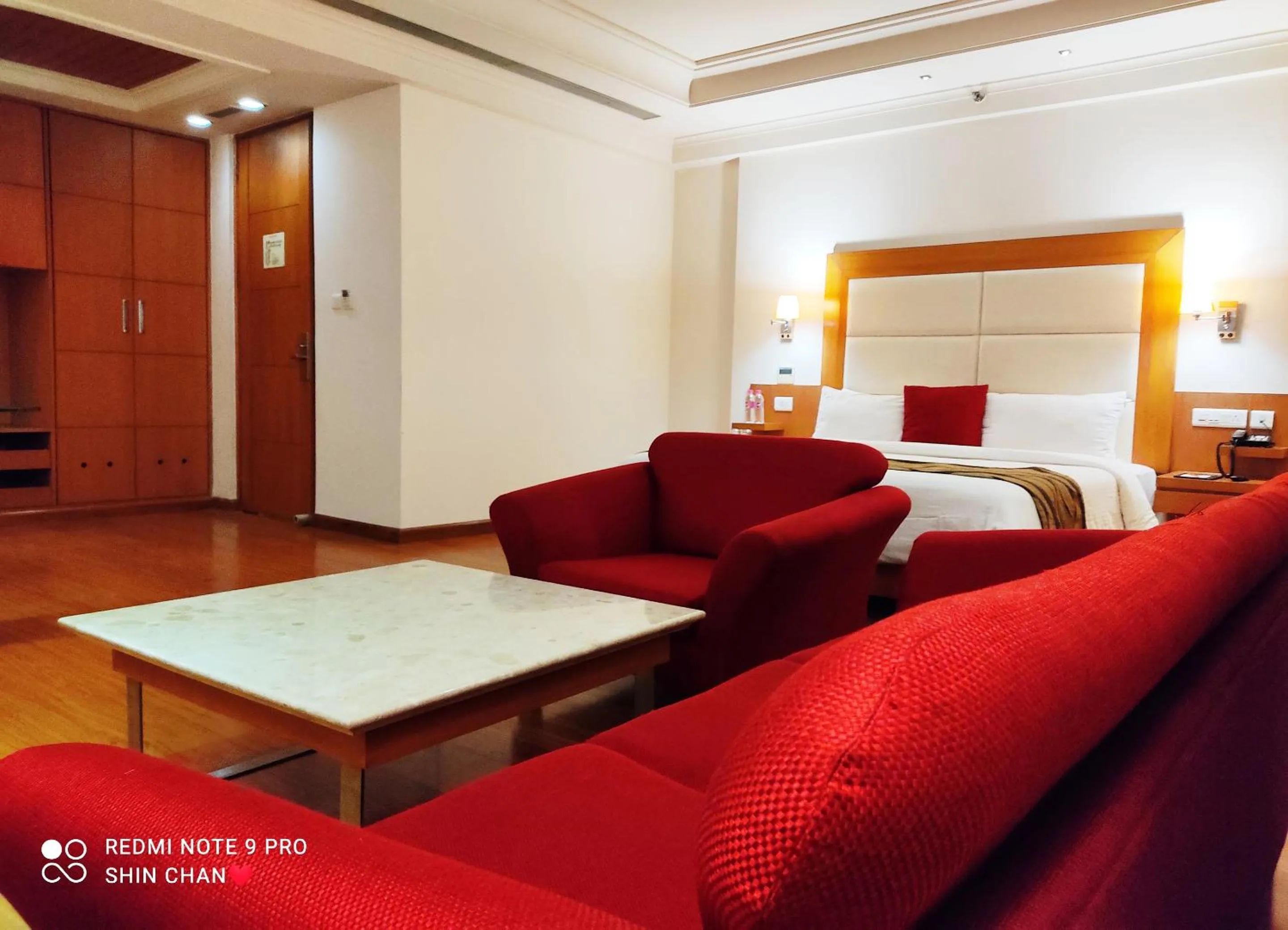 Seating area, Bed in Ambrosia Sarovar Portico