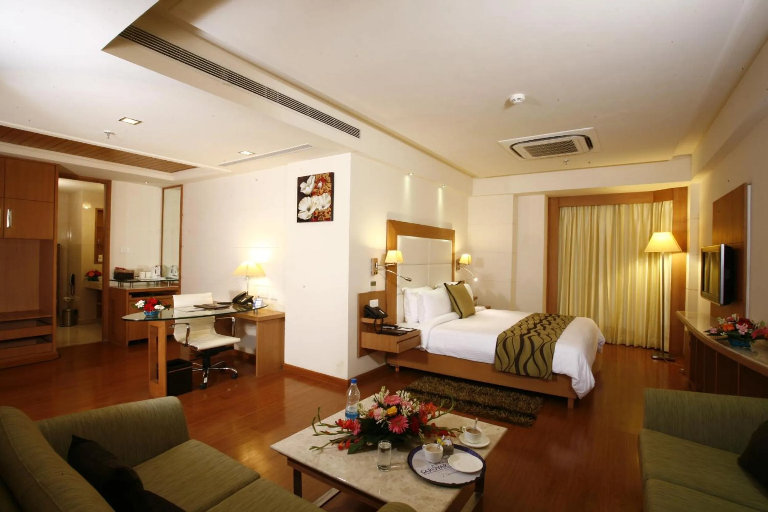 Bathroom, Bed in Ambrosia Sarovar Portico