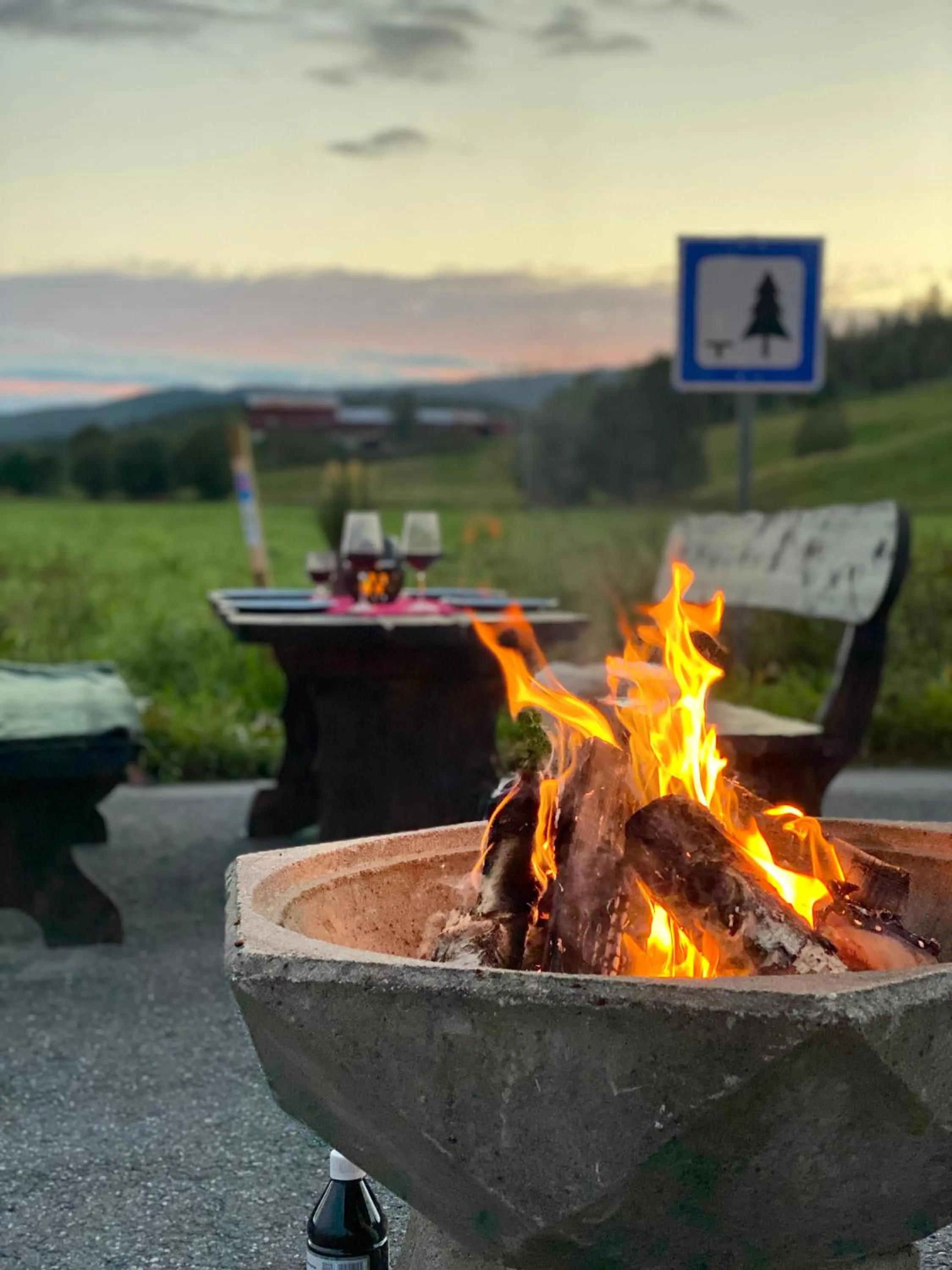 BBQ facilities in Fjellfolkets Hus