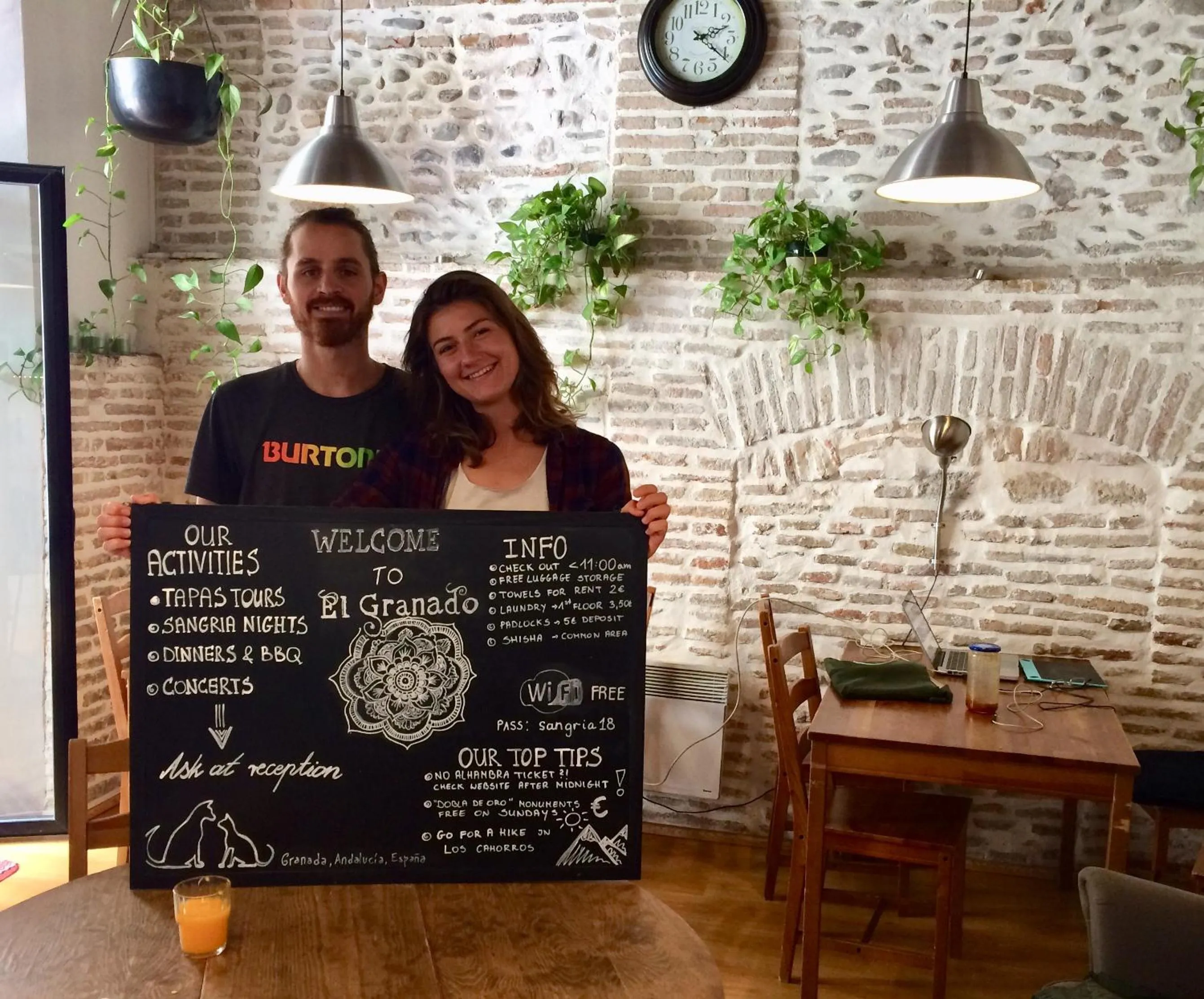 People in El Granado Hostel