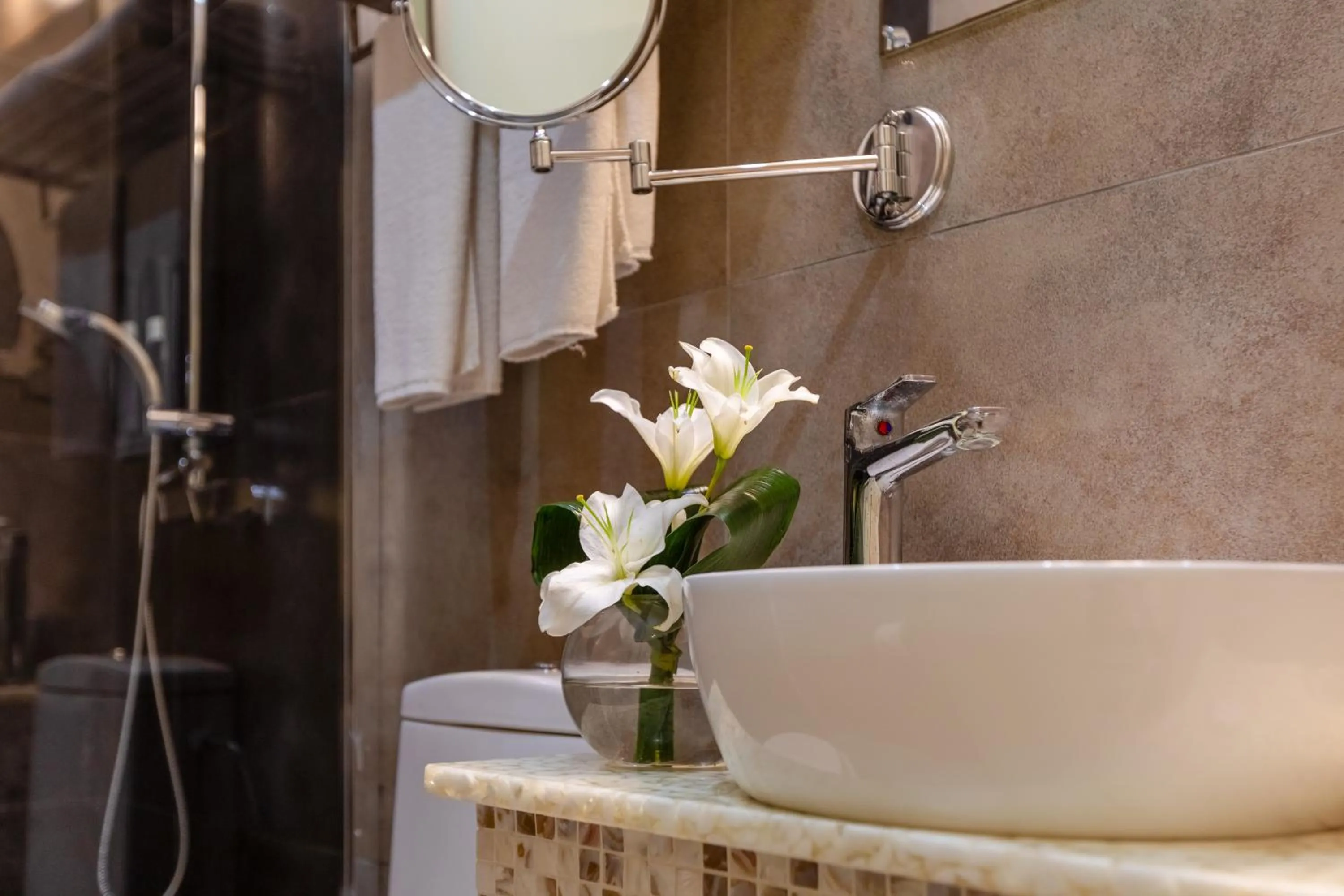 Shower in Achilleos City Hotel