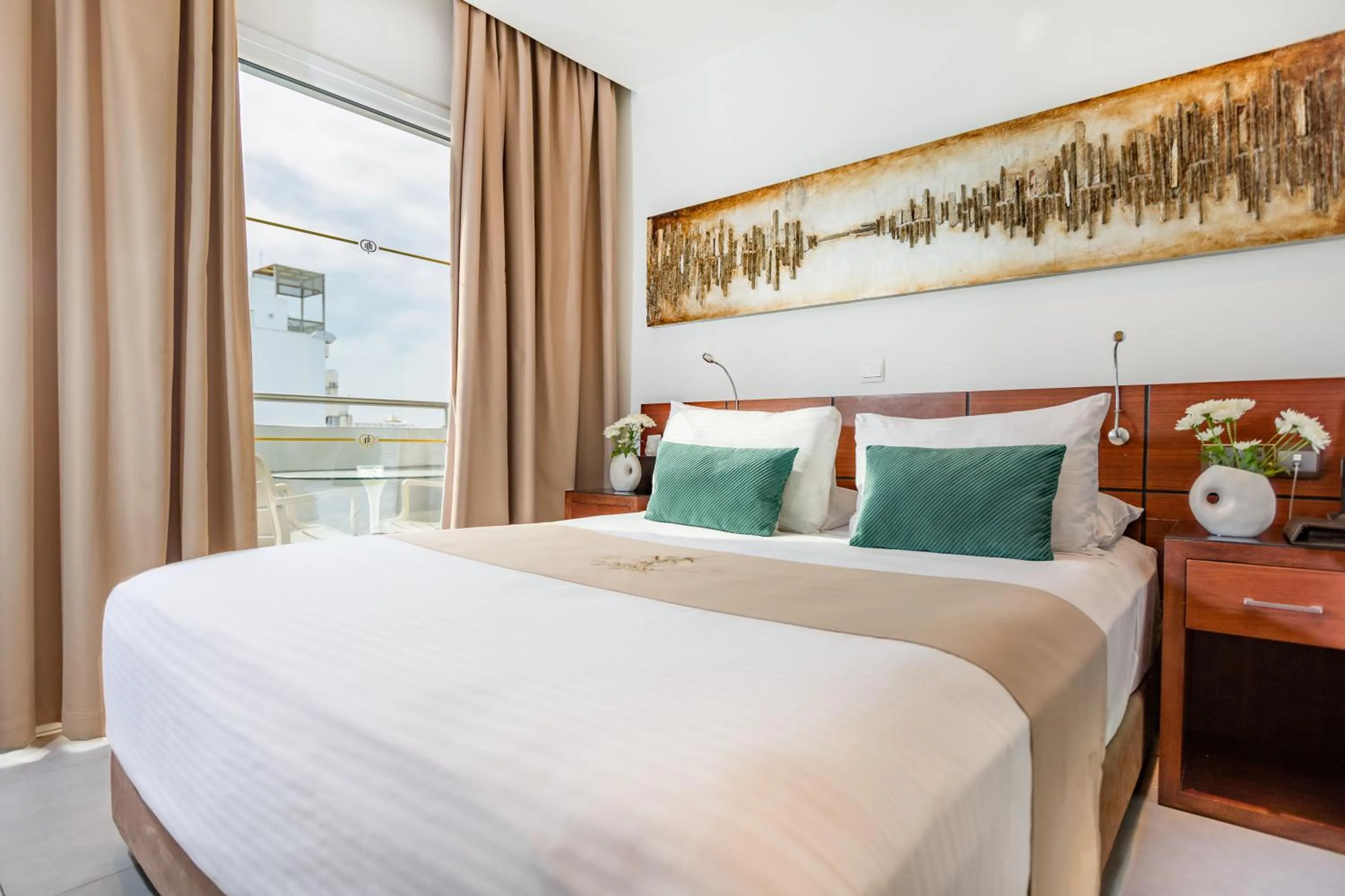 Bed in Achilleos City Hotel