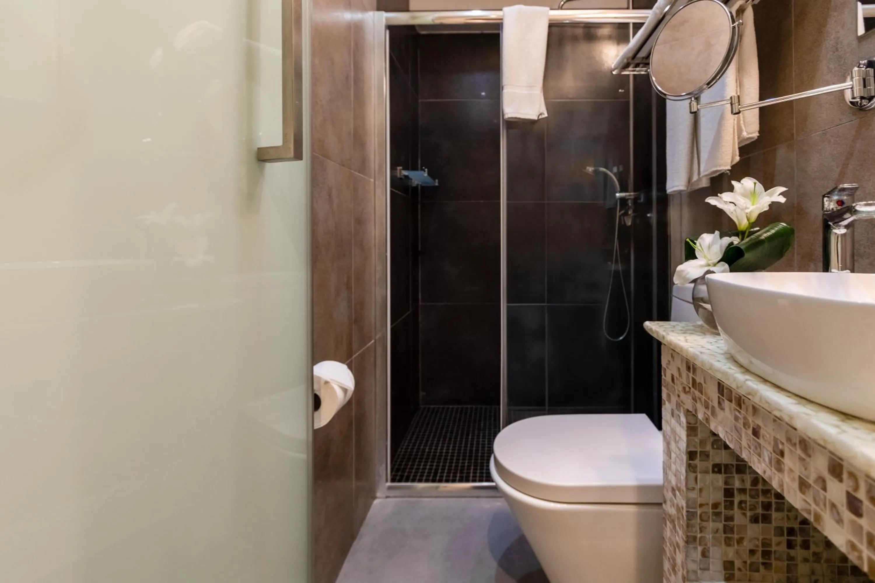 Shower in Achilleos City Hotel