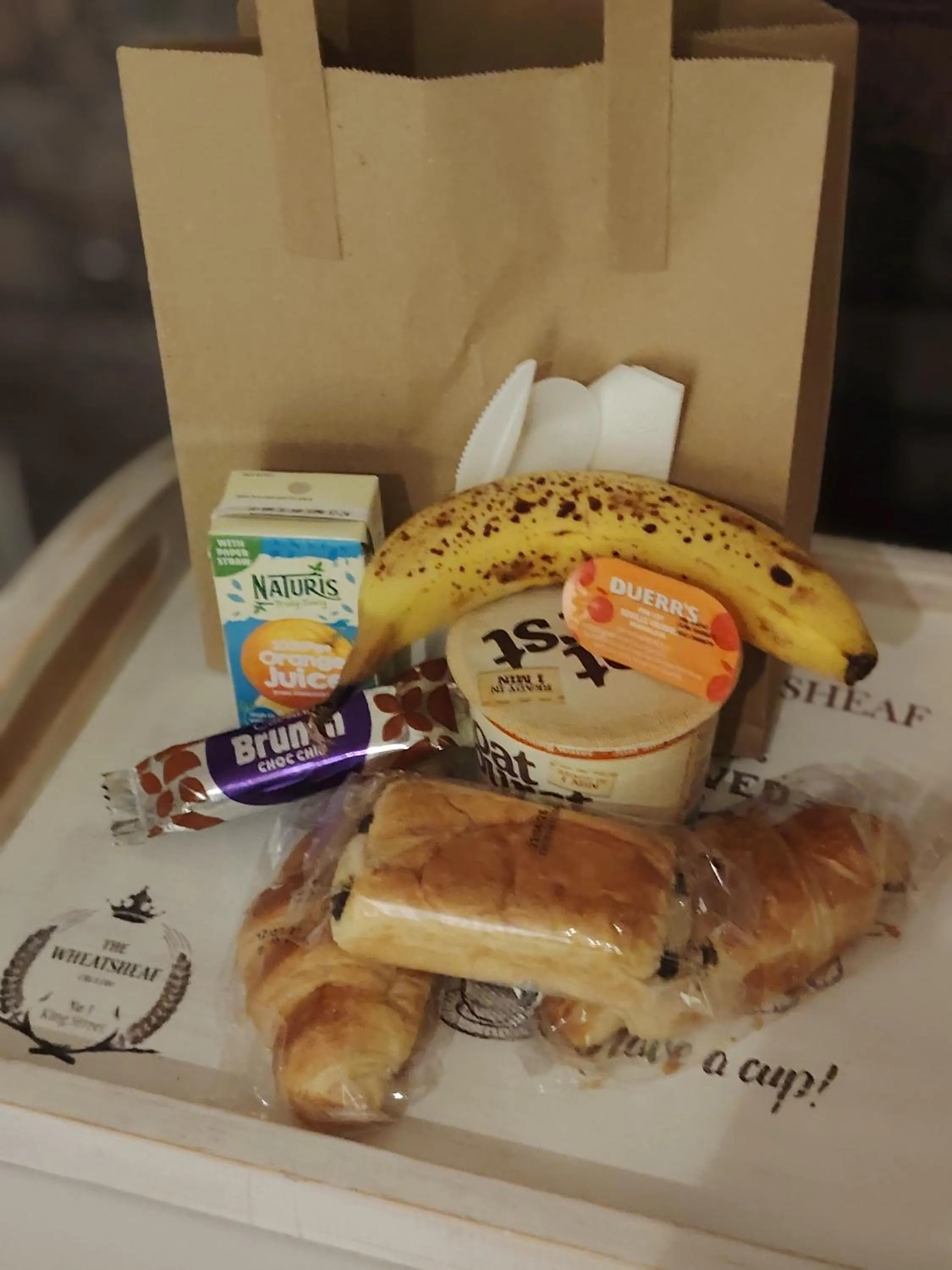 Continental breakfast in The Wheatsheaf