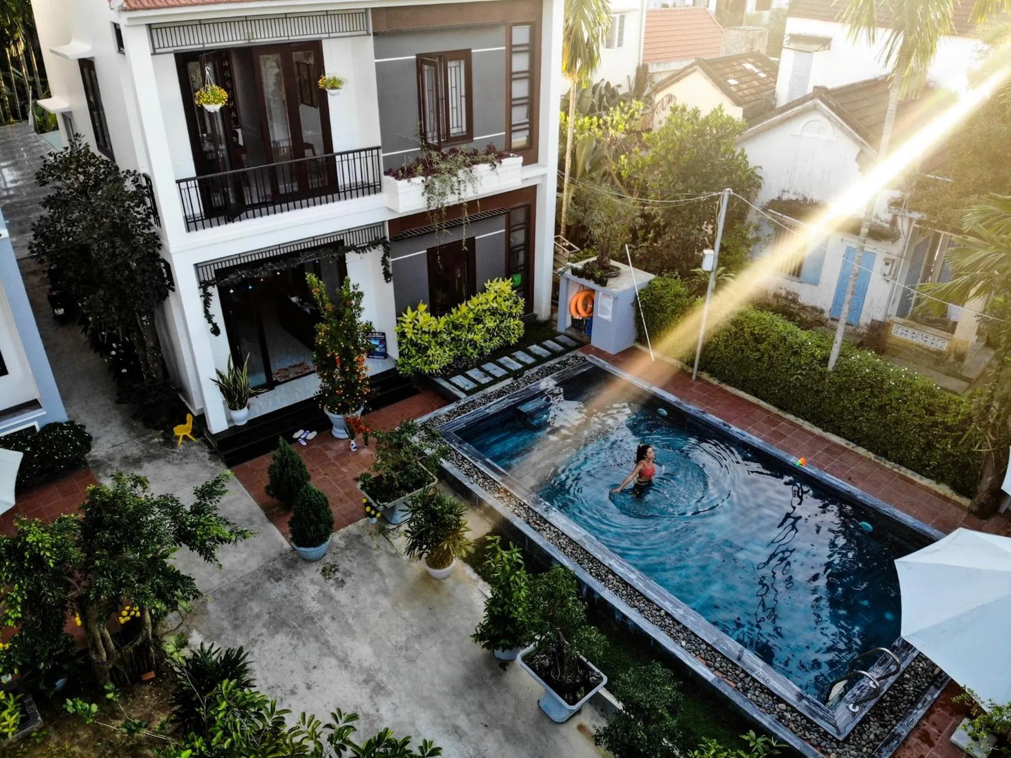 Bird's eye view in Yen villa Hội An