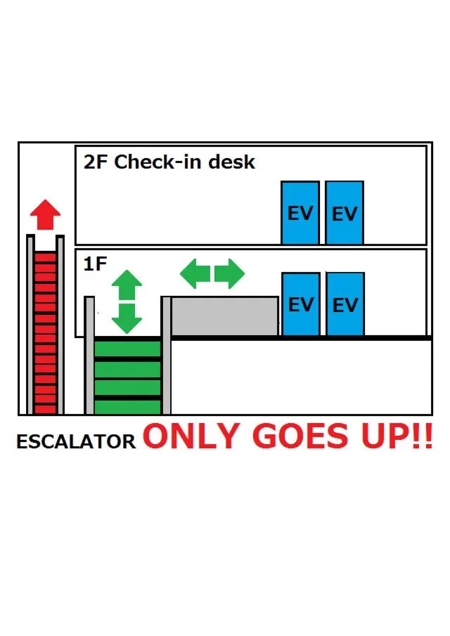 Floor plan in Arrow Hotel in ShinsaiBashi 朝食無料サービス中