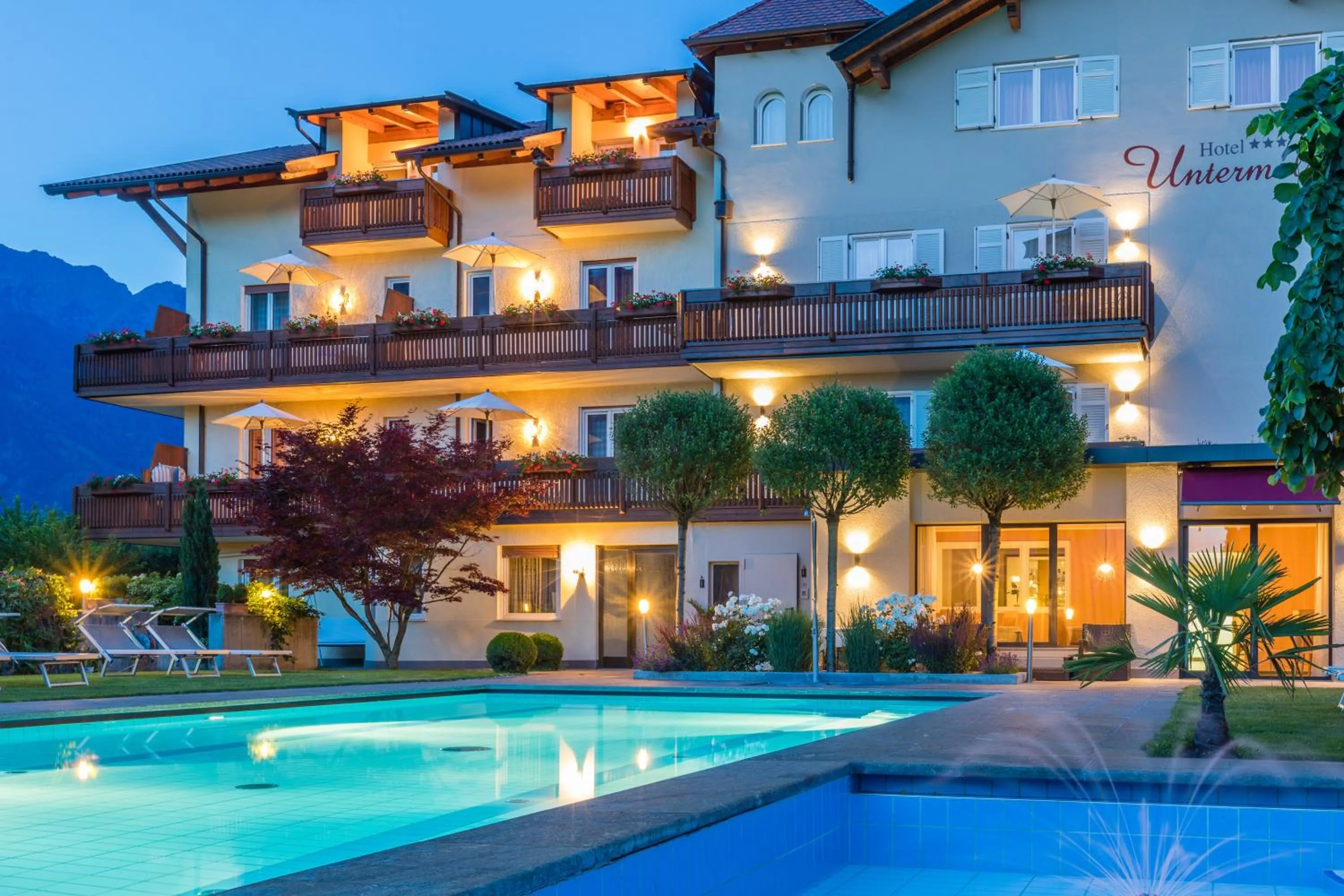 Sunset in Hotel Untermelz