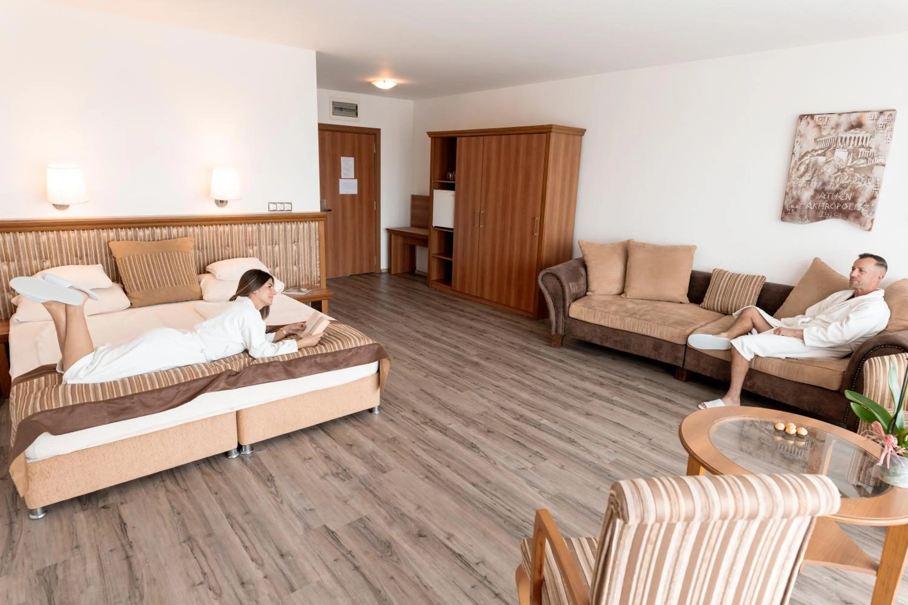 Bed in Aphrodite Hotel