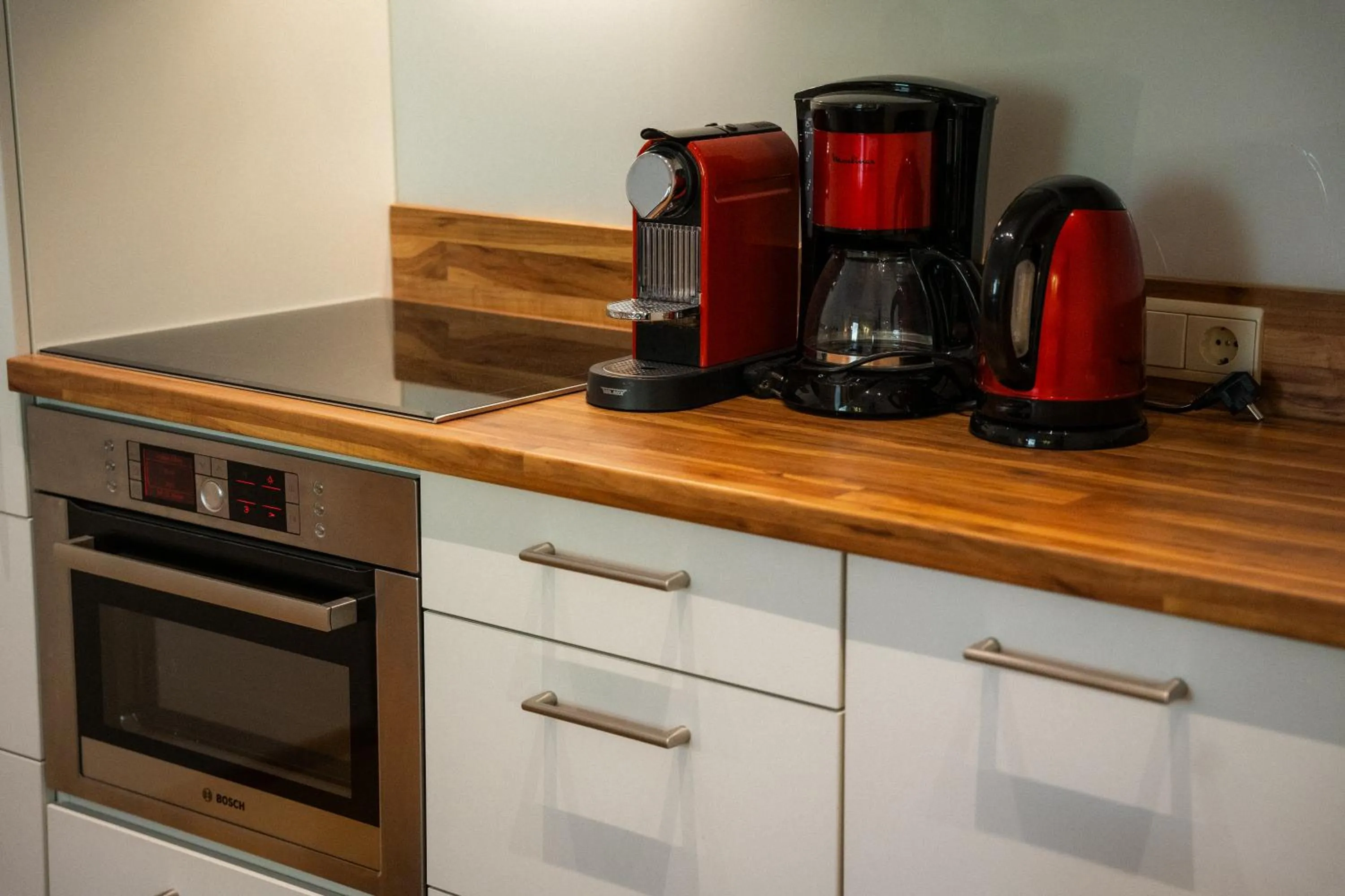 Kitchen or kitchenette in Aparthotel Pfeffermühle