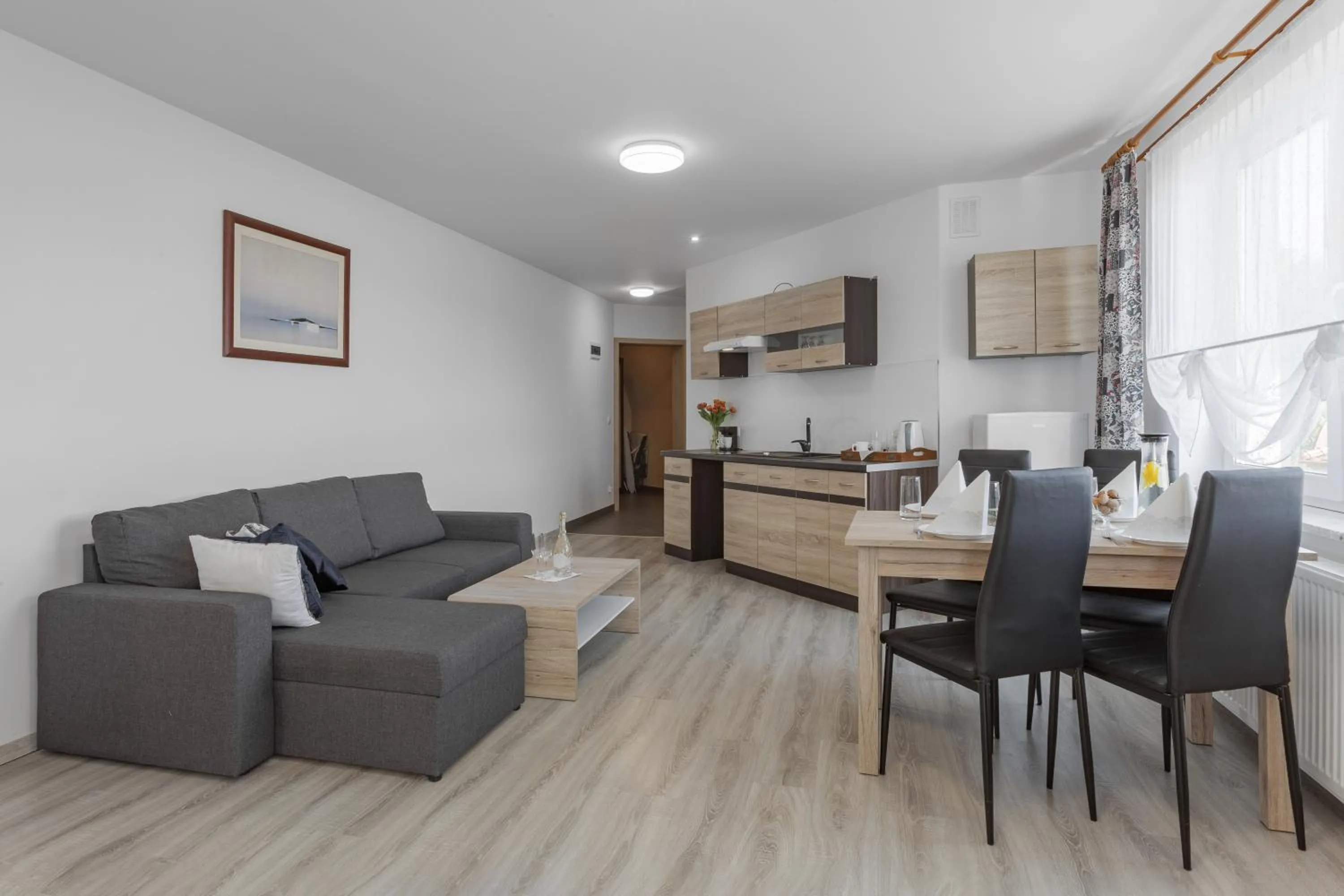 Kitchen or kitchenette in Pensjonat KoGa