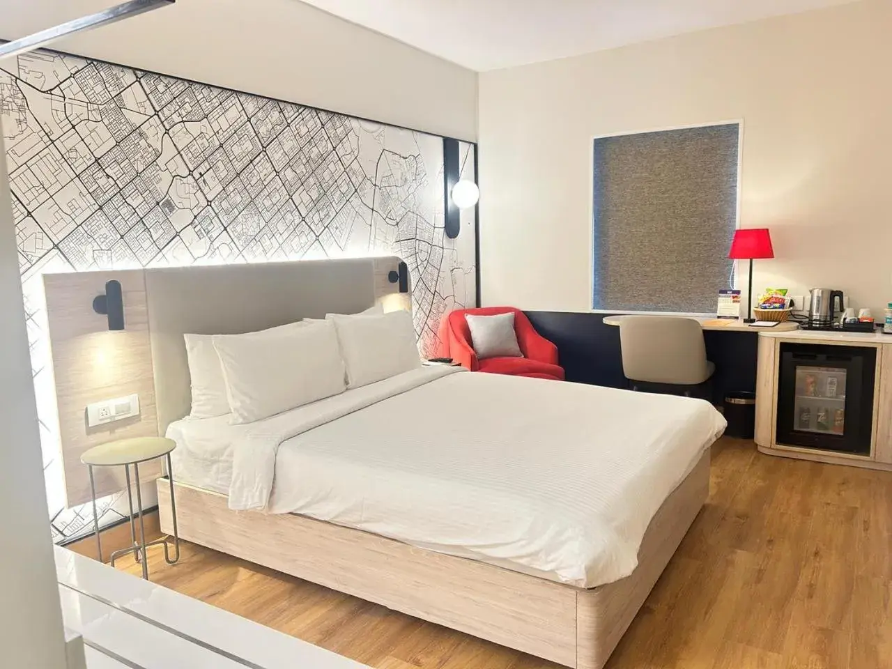 Deluxe Room - 1 Double Bed in Hometel Chandigarh Deluxe Room - 1 Double Bed in Hometel Chandigarh