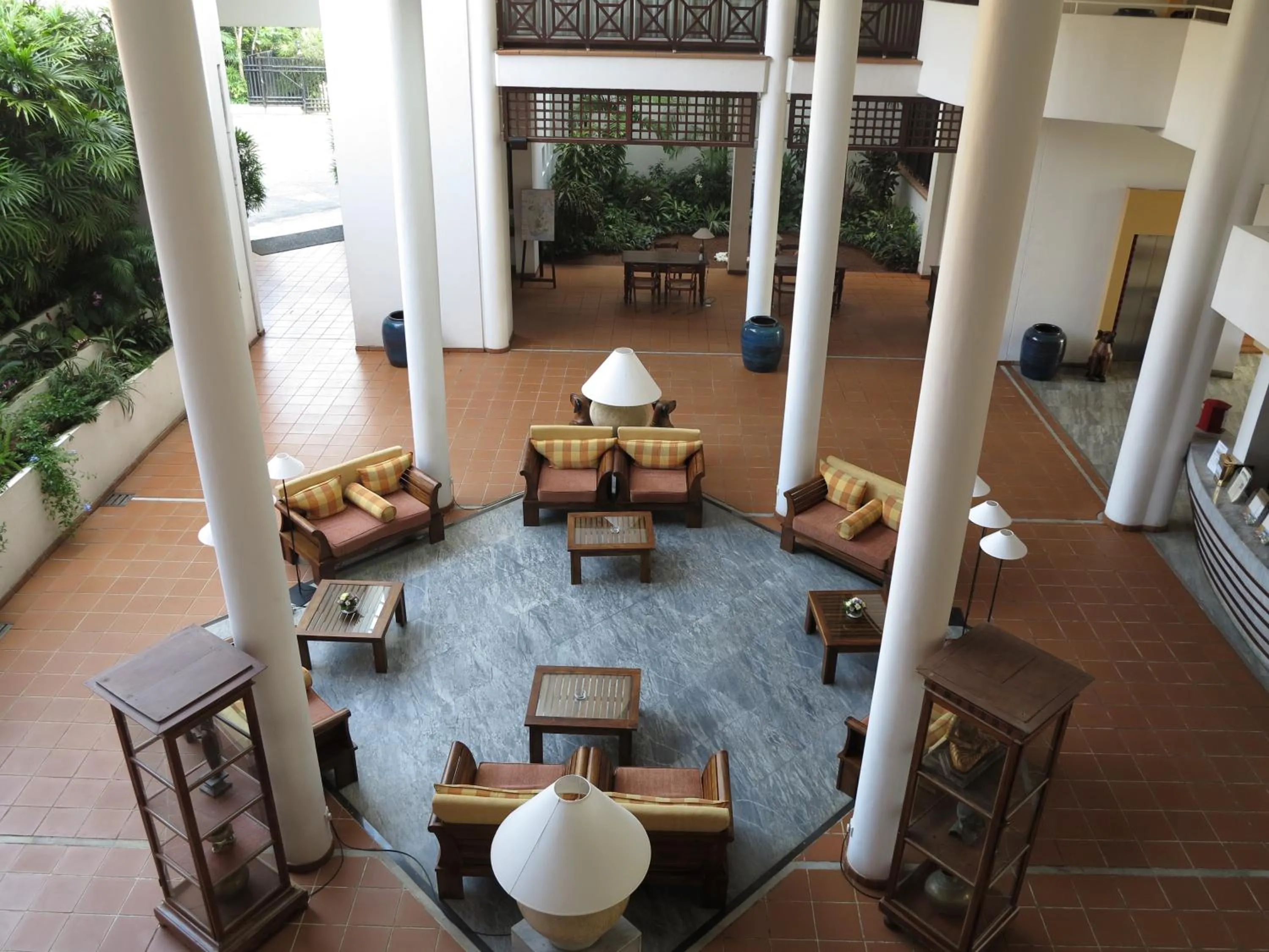 Patio in Lanka Princess All Inclusive Hotel