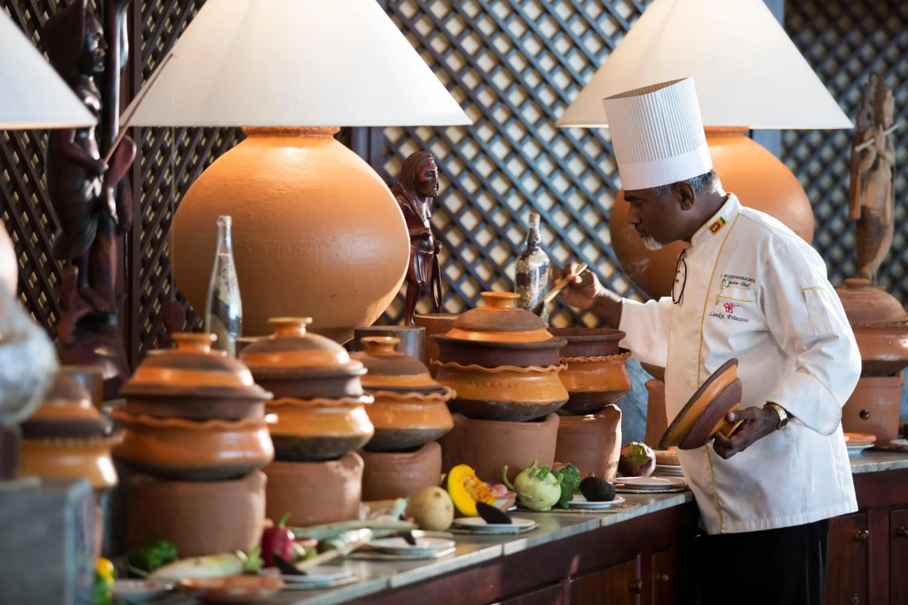 Staff in Lanka Princess All Inclusive Hotel