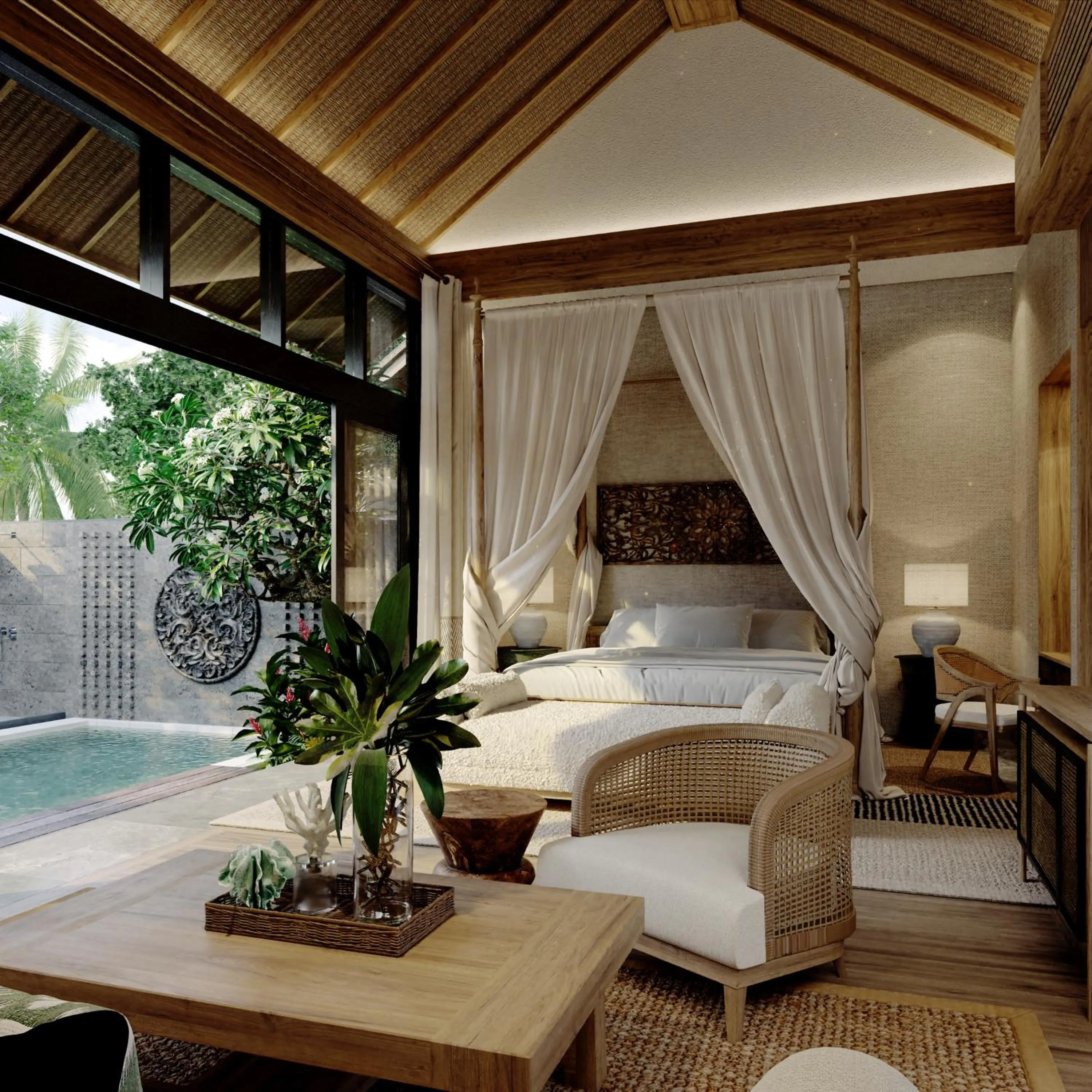 Bedroom, Bed in The One Boutique Villa