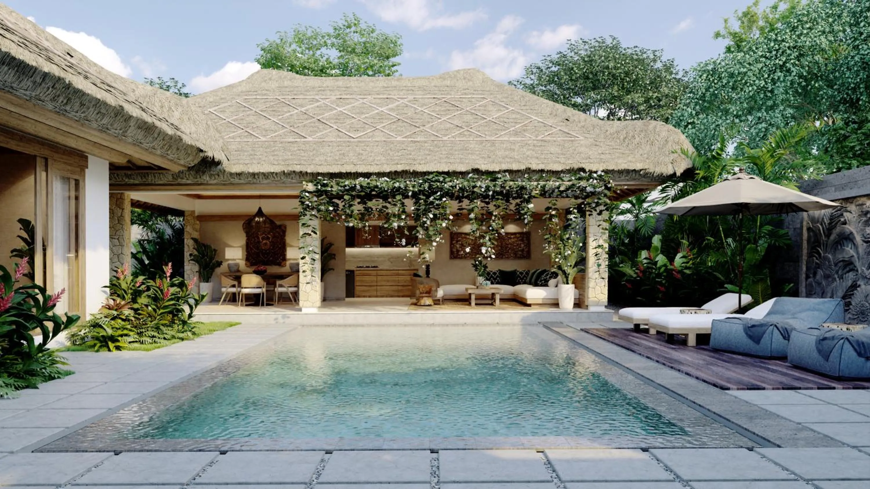 Pool view in The One Boutique Villa