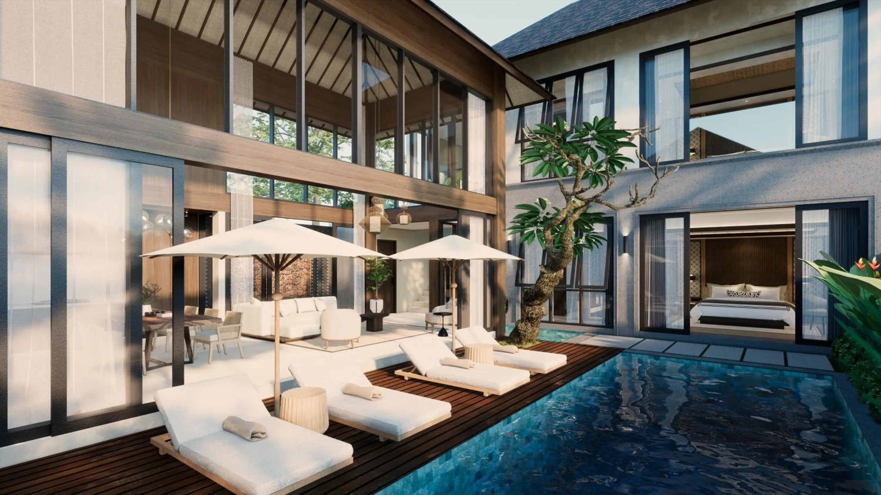Pool view in The One Boutique Villa