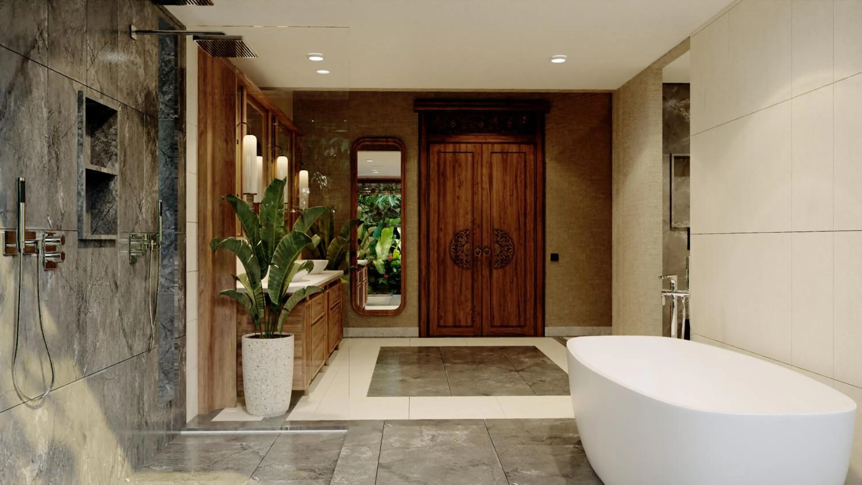 Shower in The One Boutique Villa & Spa Seminyak