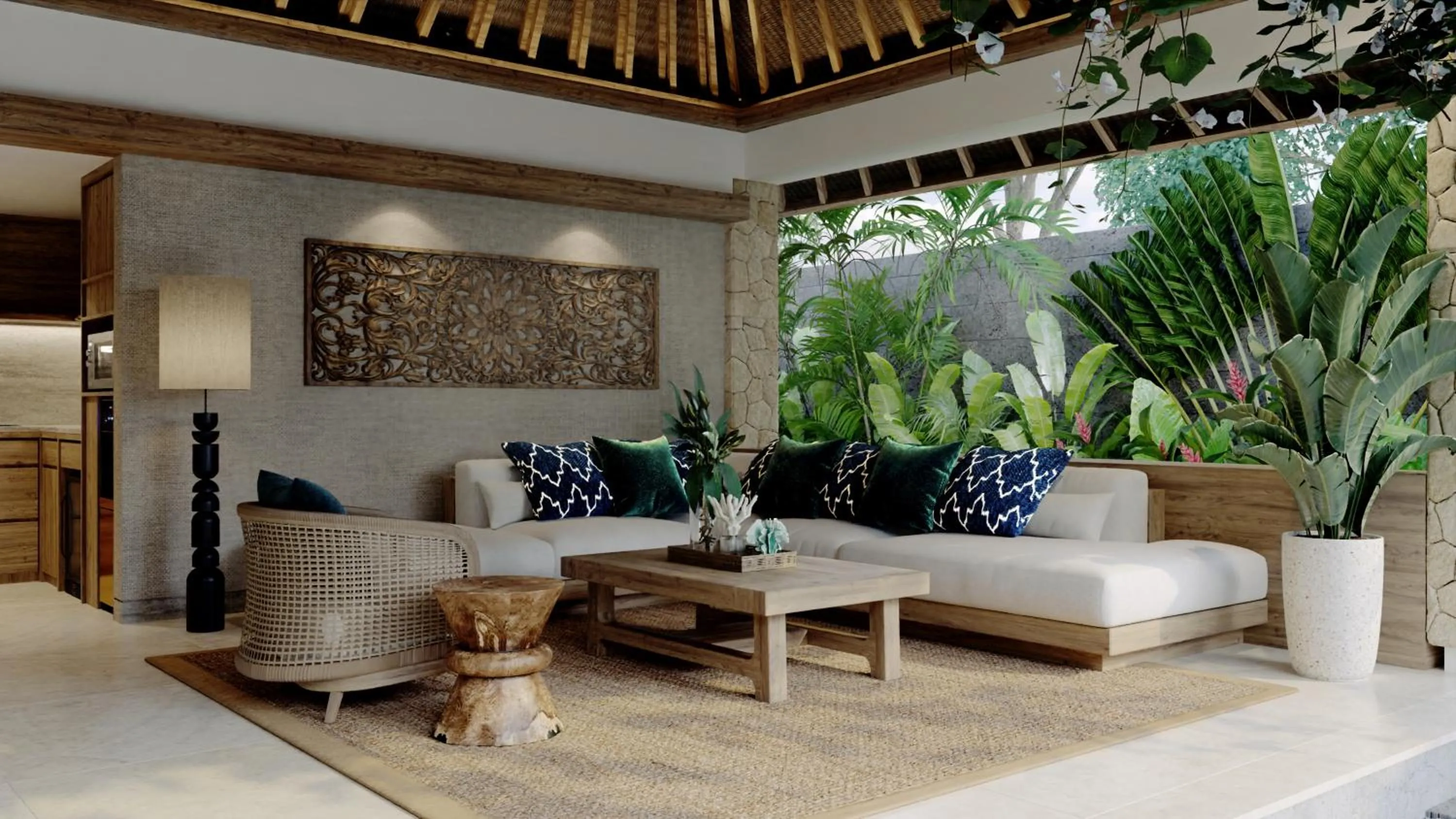 Living room in The One Boutique Villa