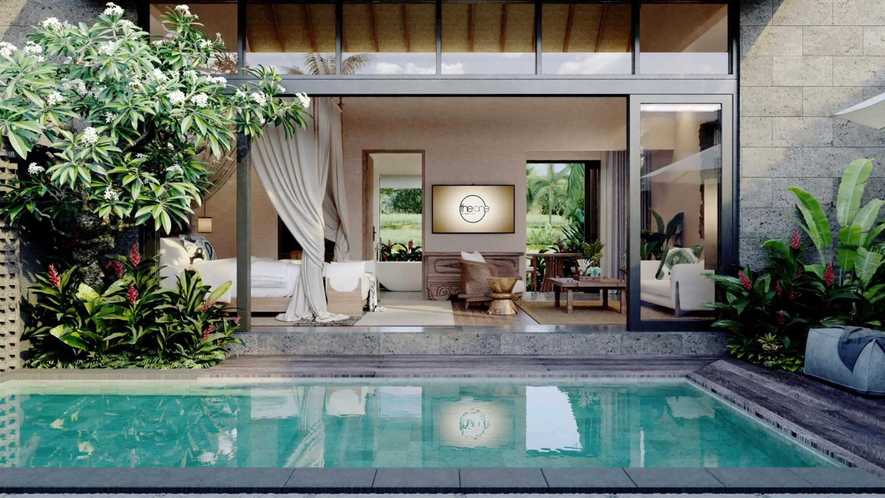 Garden view in The One Boutique Villa & Spa Seminyak