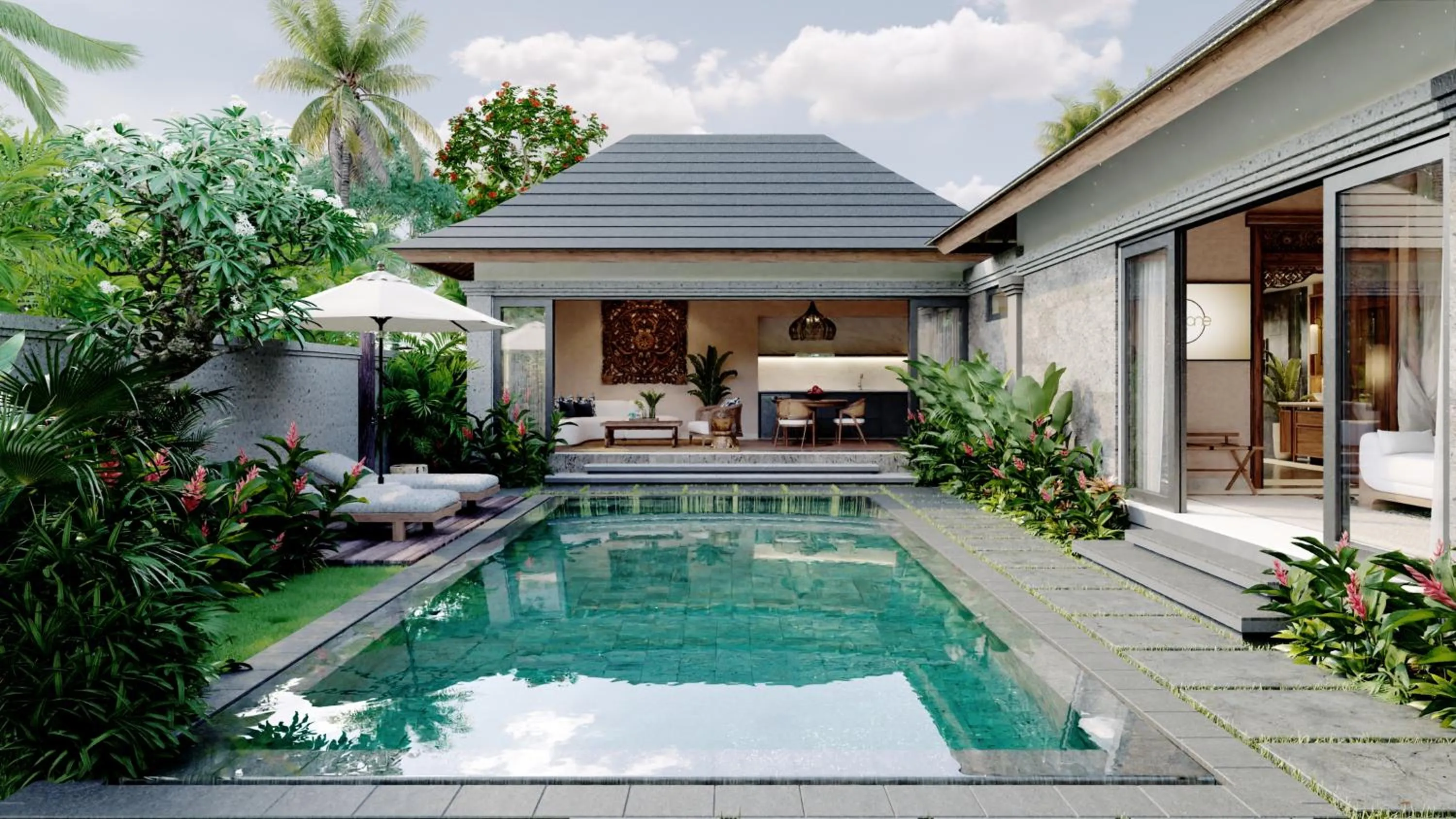 Garden view in The One Boutique Villa & Spa Seminyak