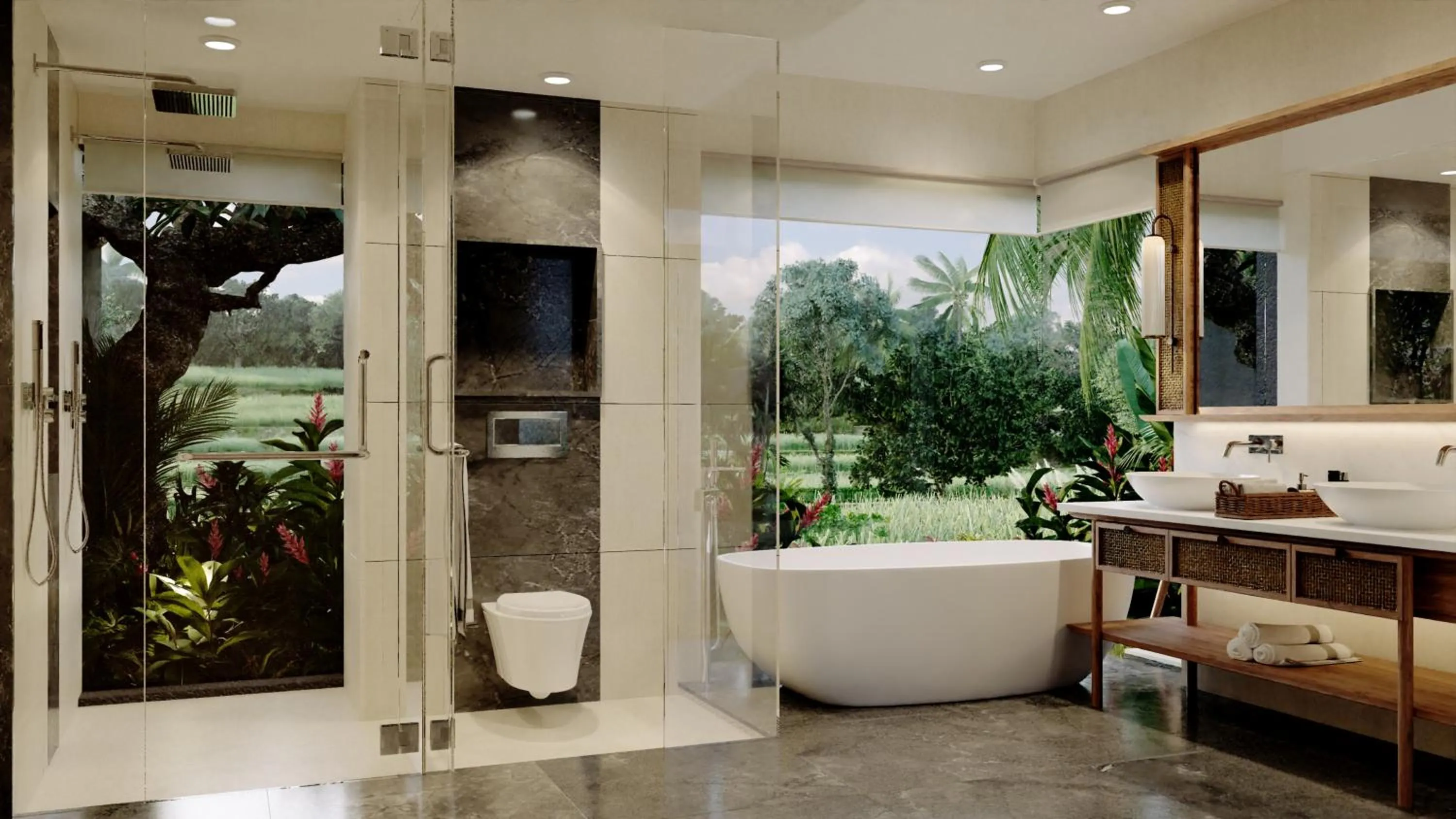 Shower in The One Boutique Villa & Spa Seminyak