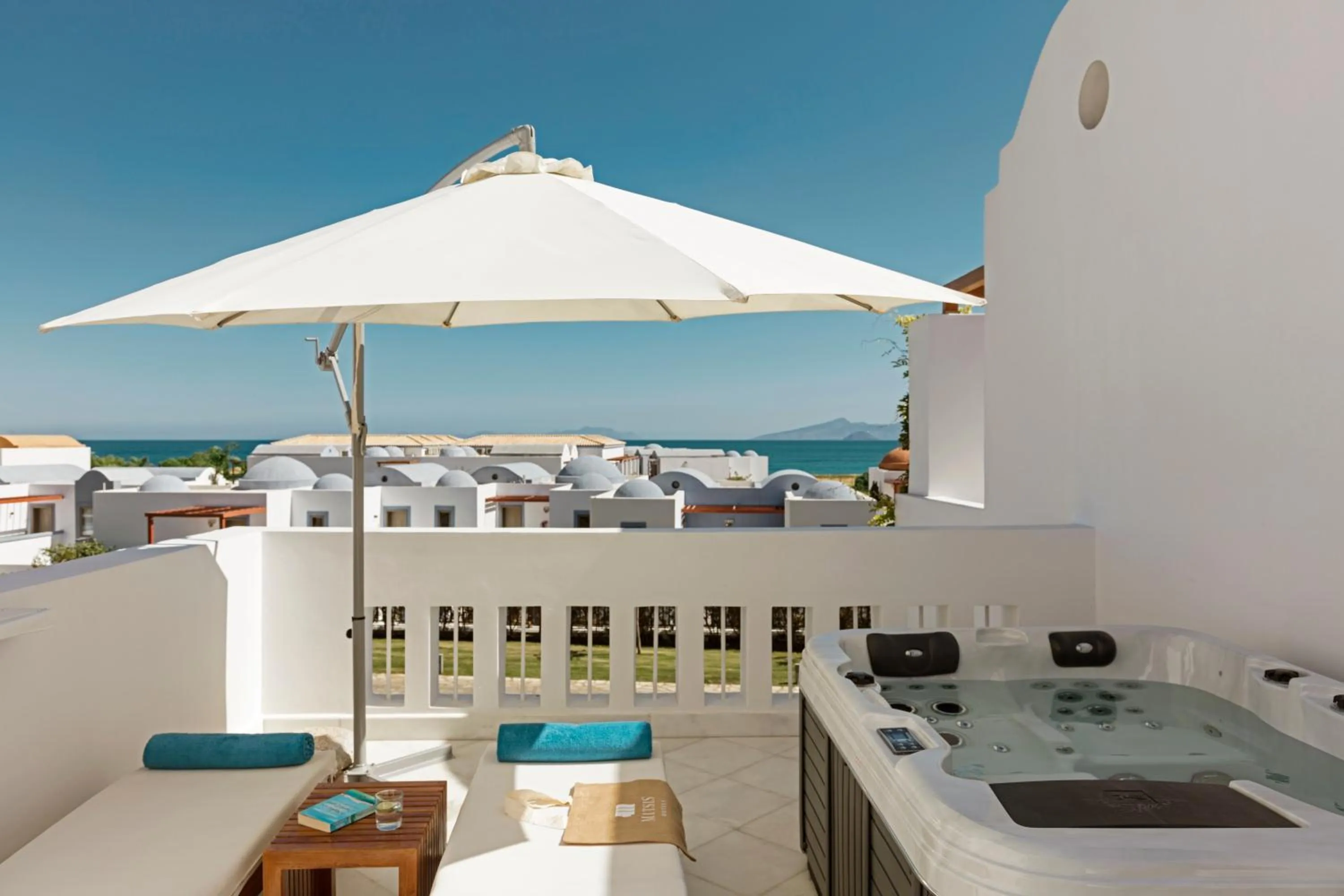 Balcony/Terrace in Mitsis Selection Blue Domes