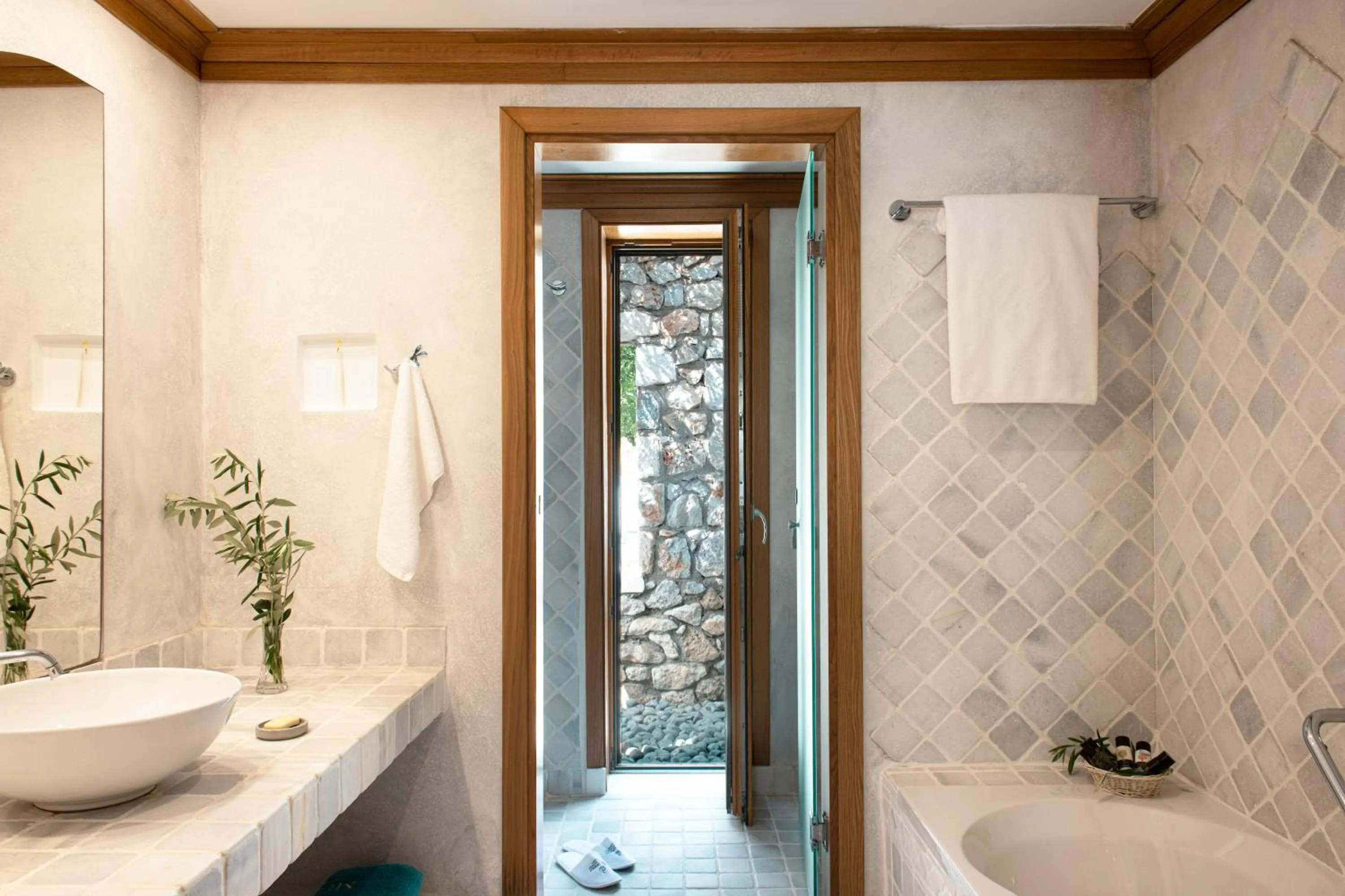 Bathroom in Mitsis Selection Blue Domes