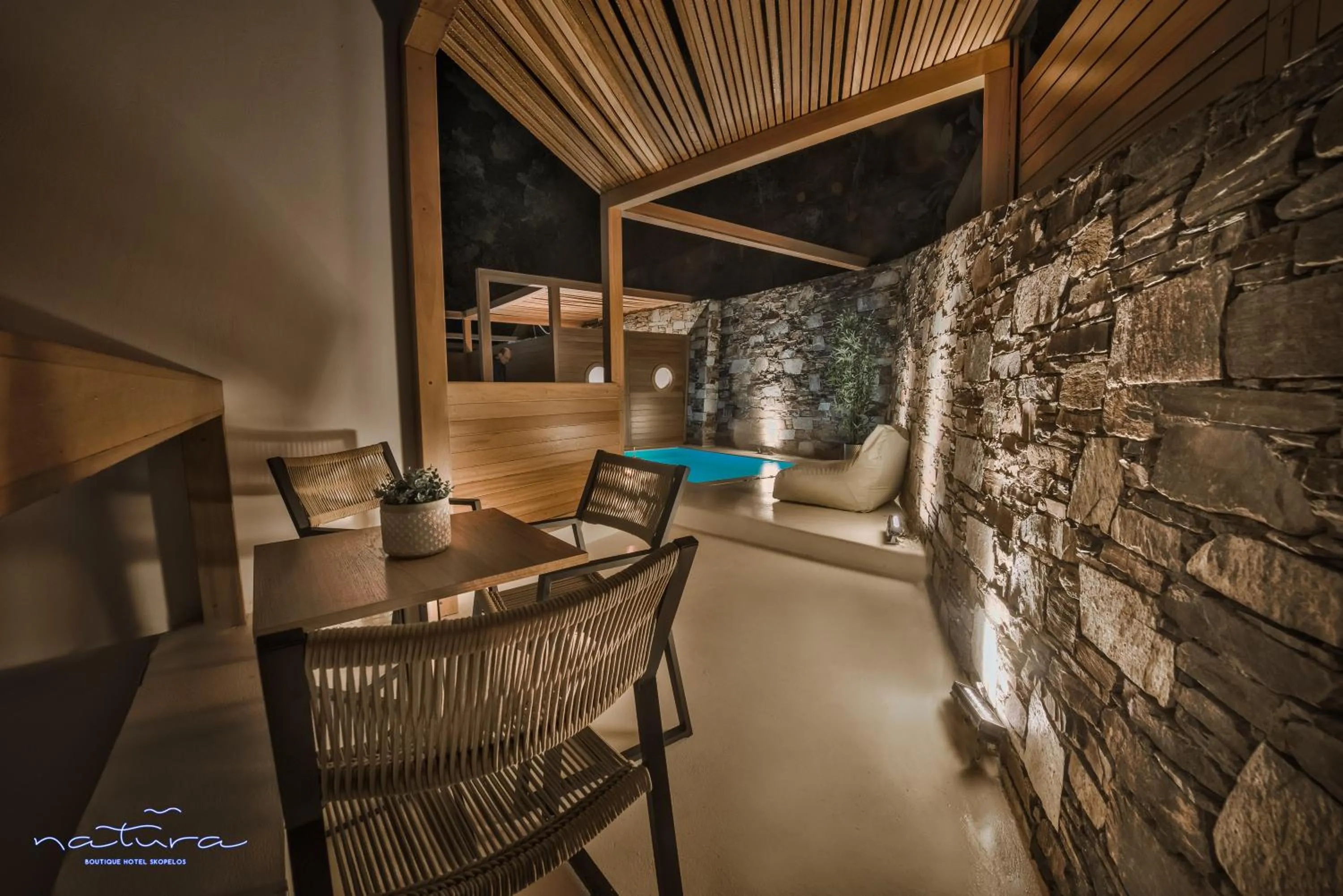 Balcony/Terrace in Natura Luxury Boutique Hotel Skopelos