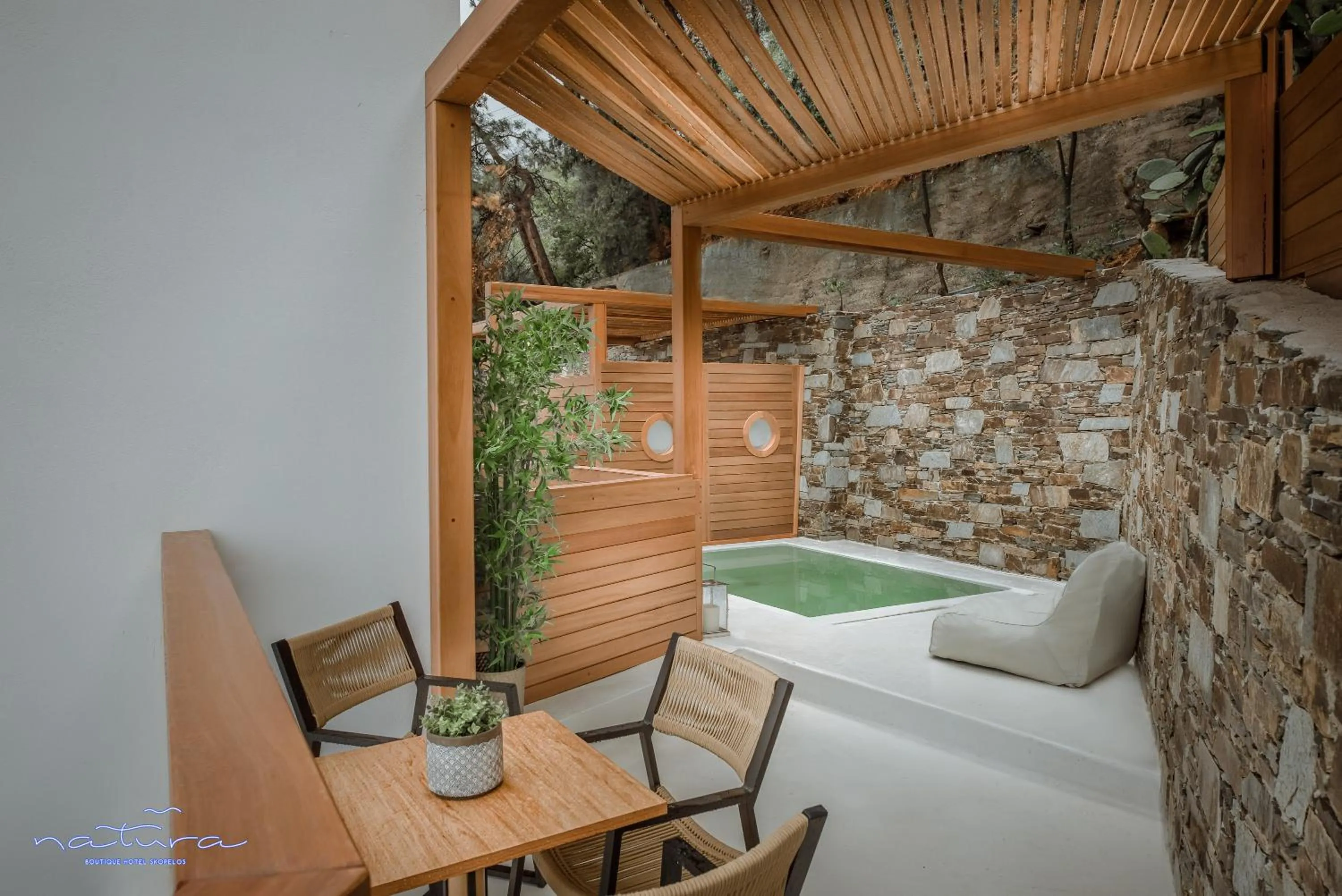 Balcony/Terrace in Natura Luxury Boutique Hotel Skopelos