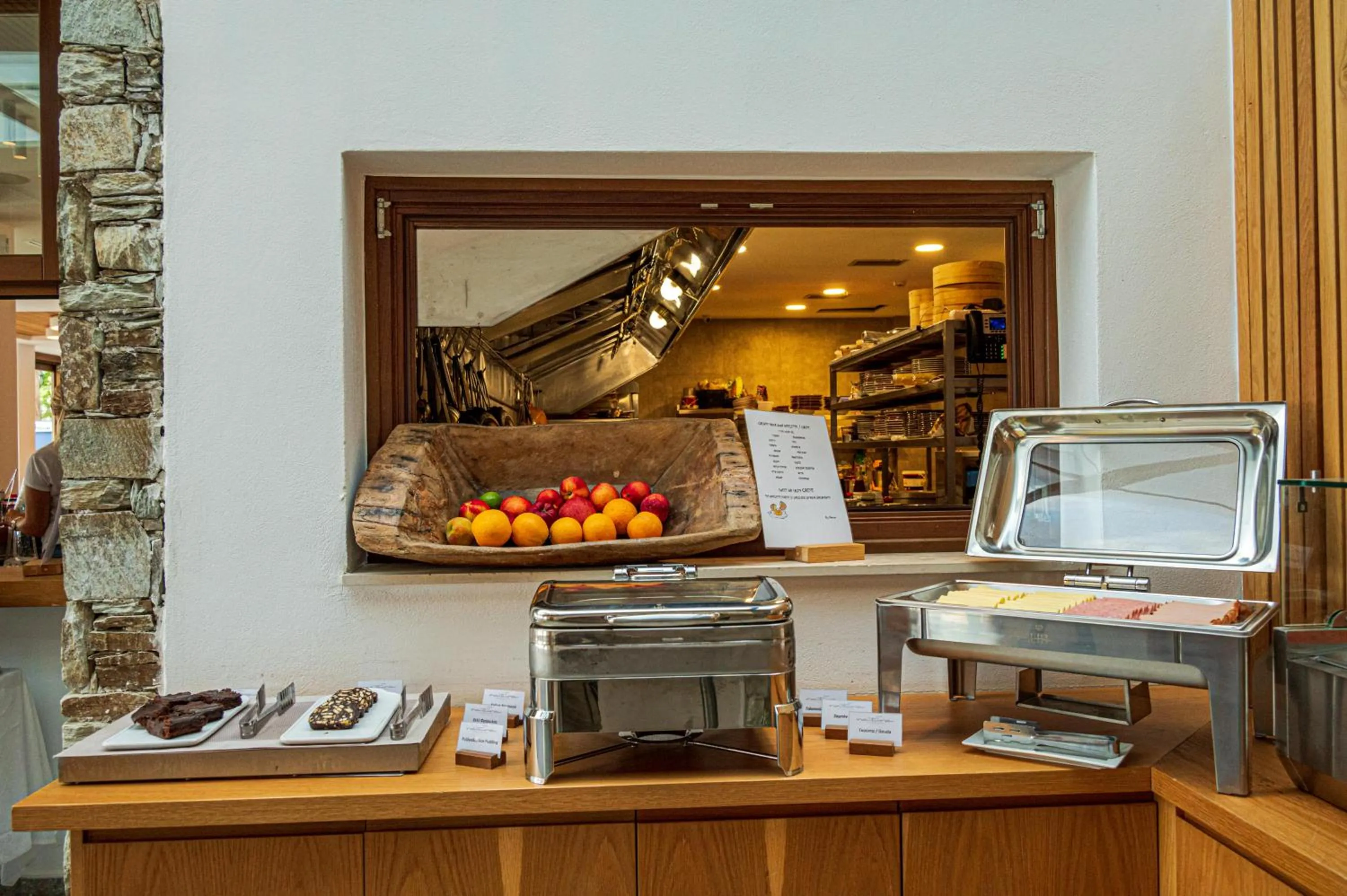 Buffet breakfast in Natura Luxury Boutique Hotel Skopelos