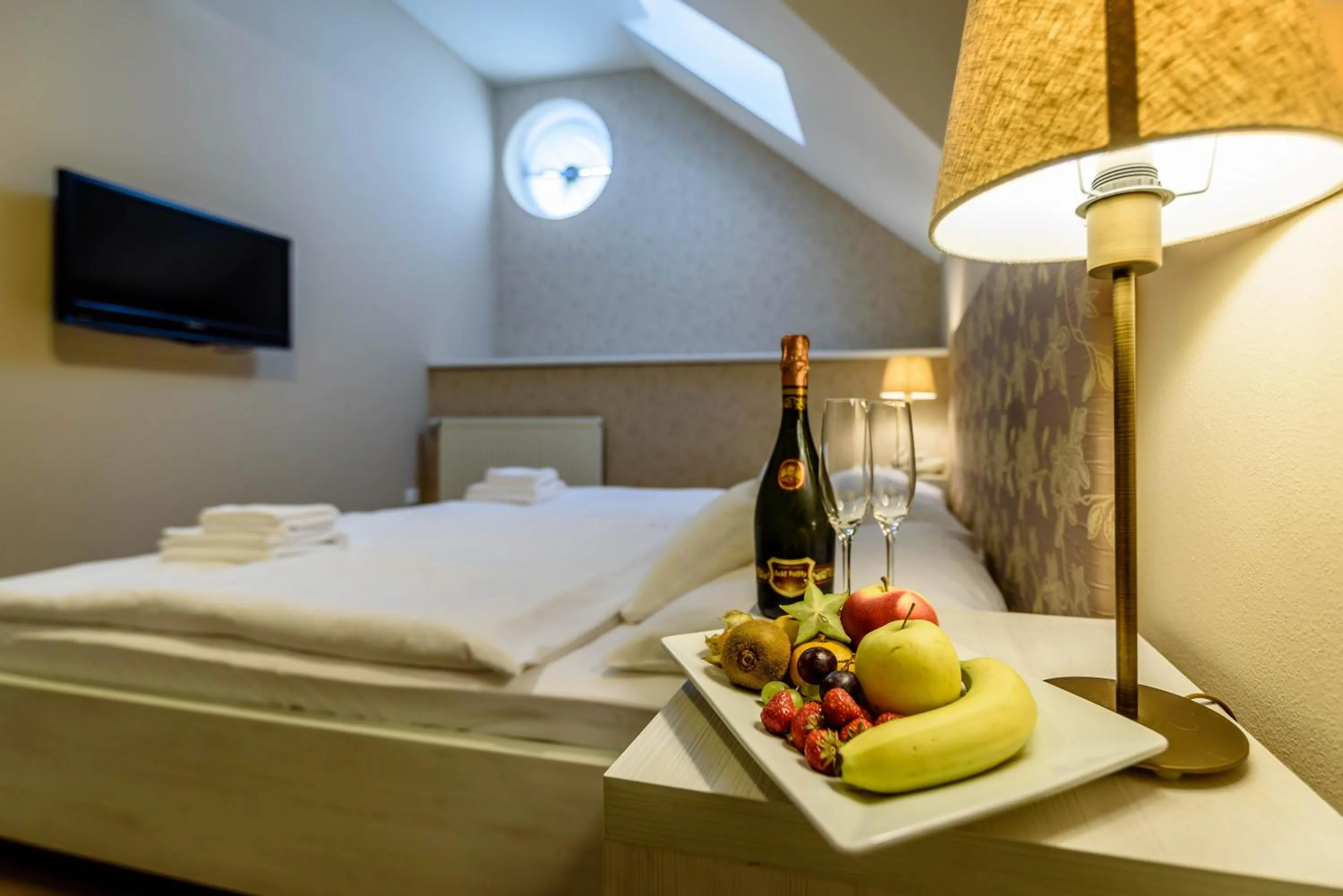 Decorative detail, Bed in Penzión Central Park