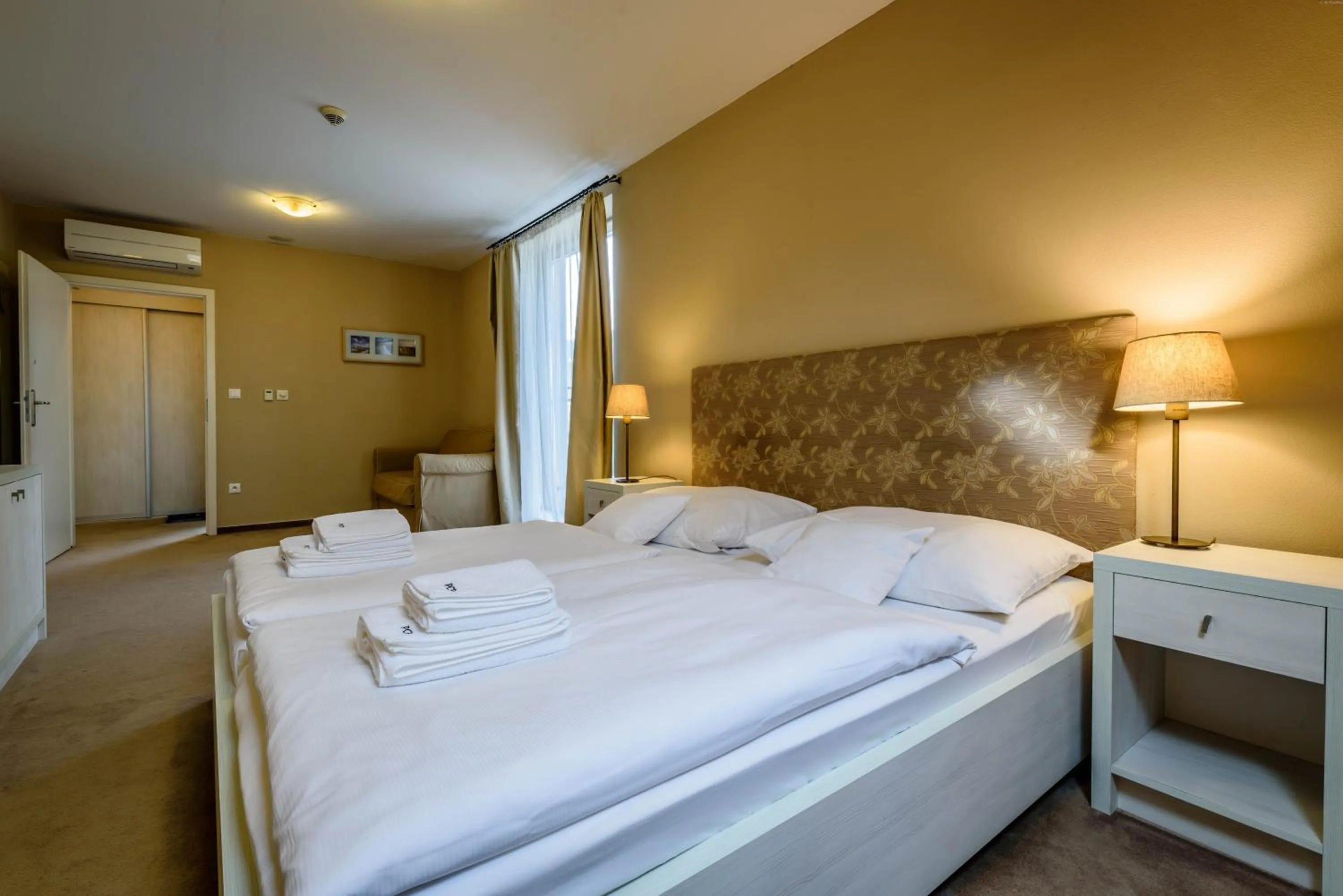 Decorative detail, Bed in Penzión Central Park