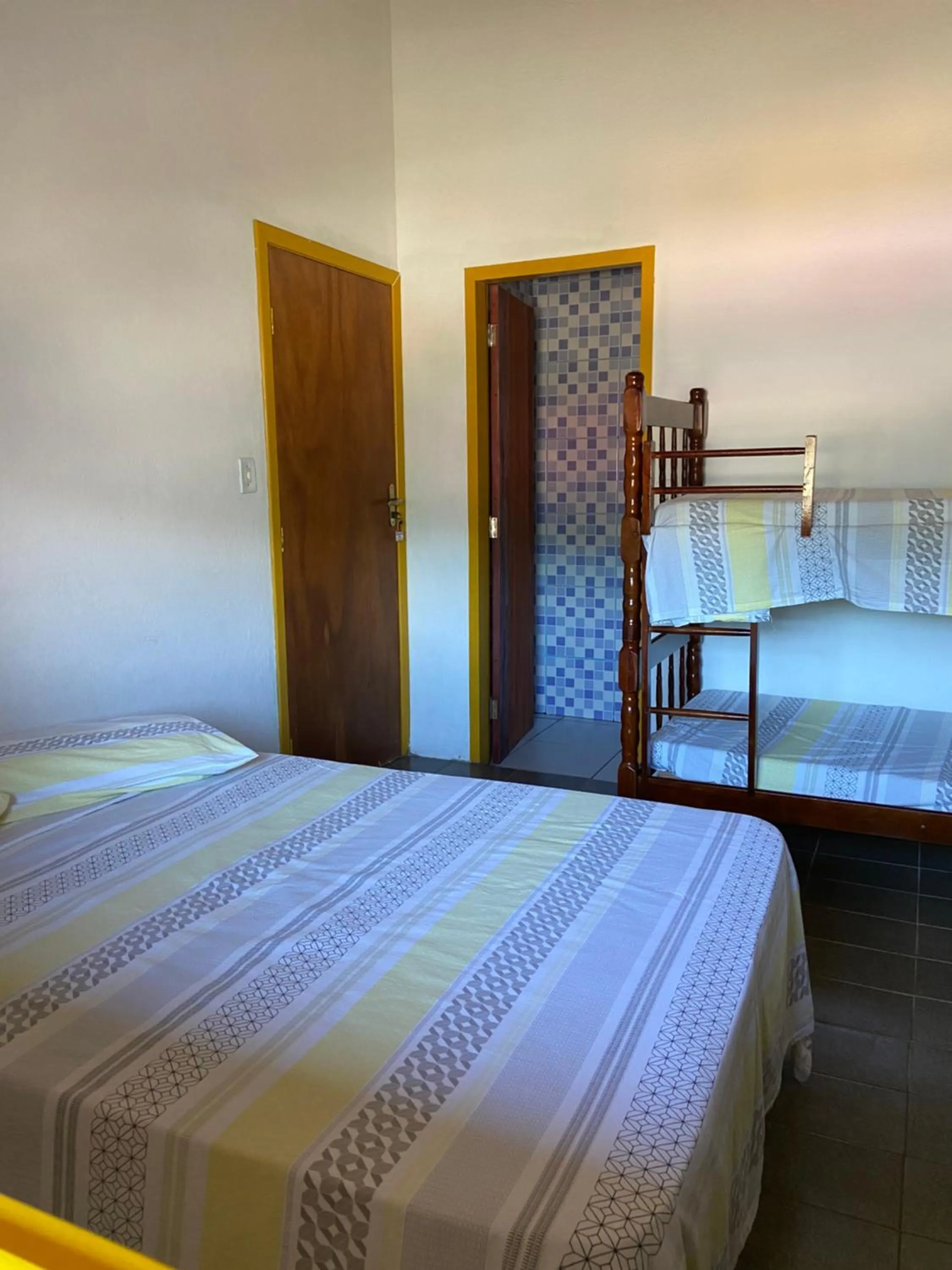 Bed in Pousada Fraga