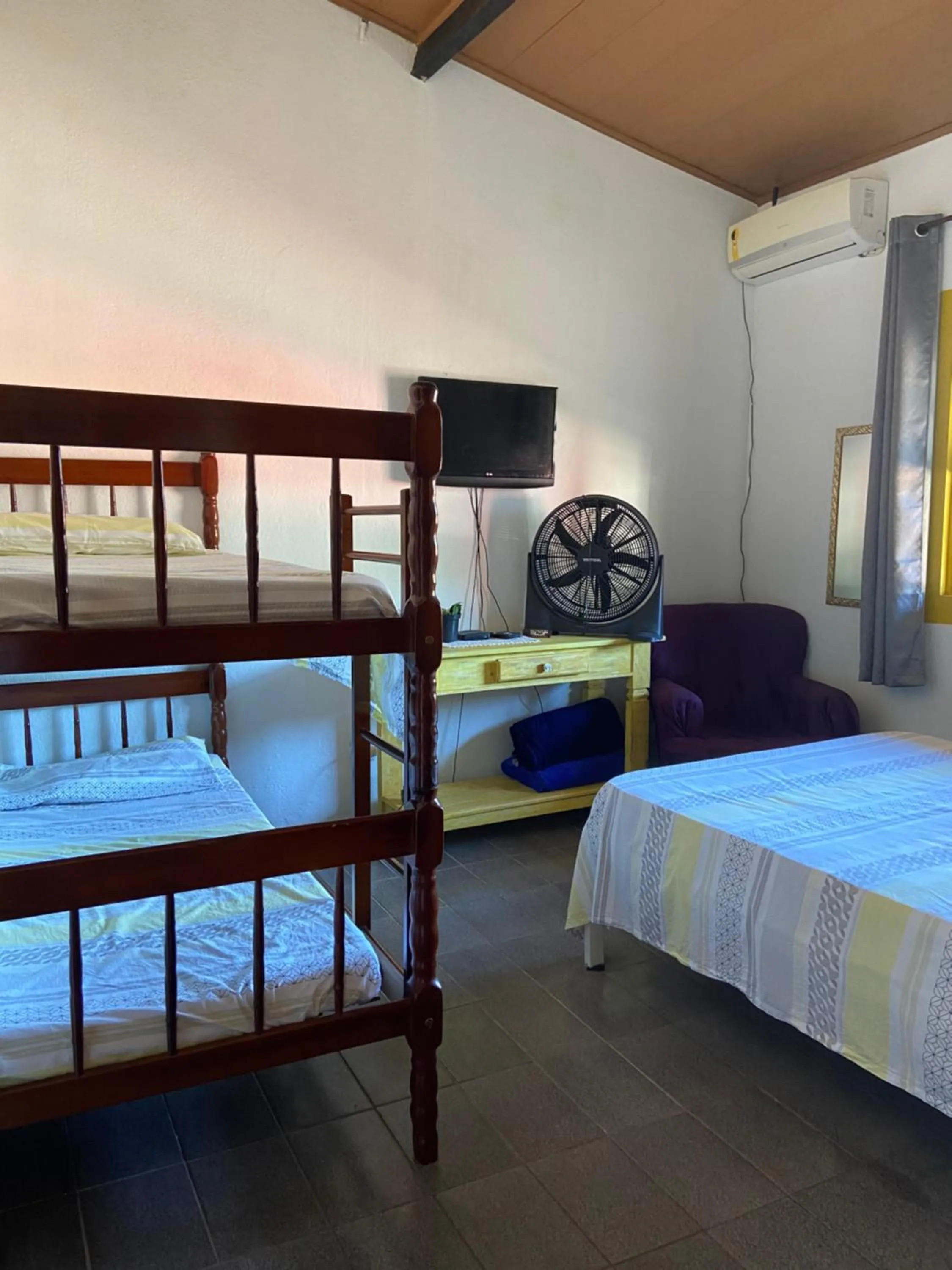 Bed in Pousada Fraga