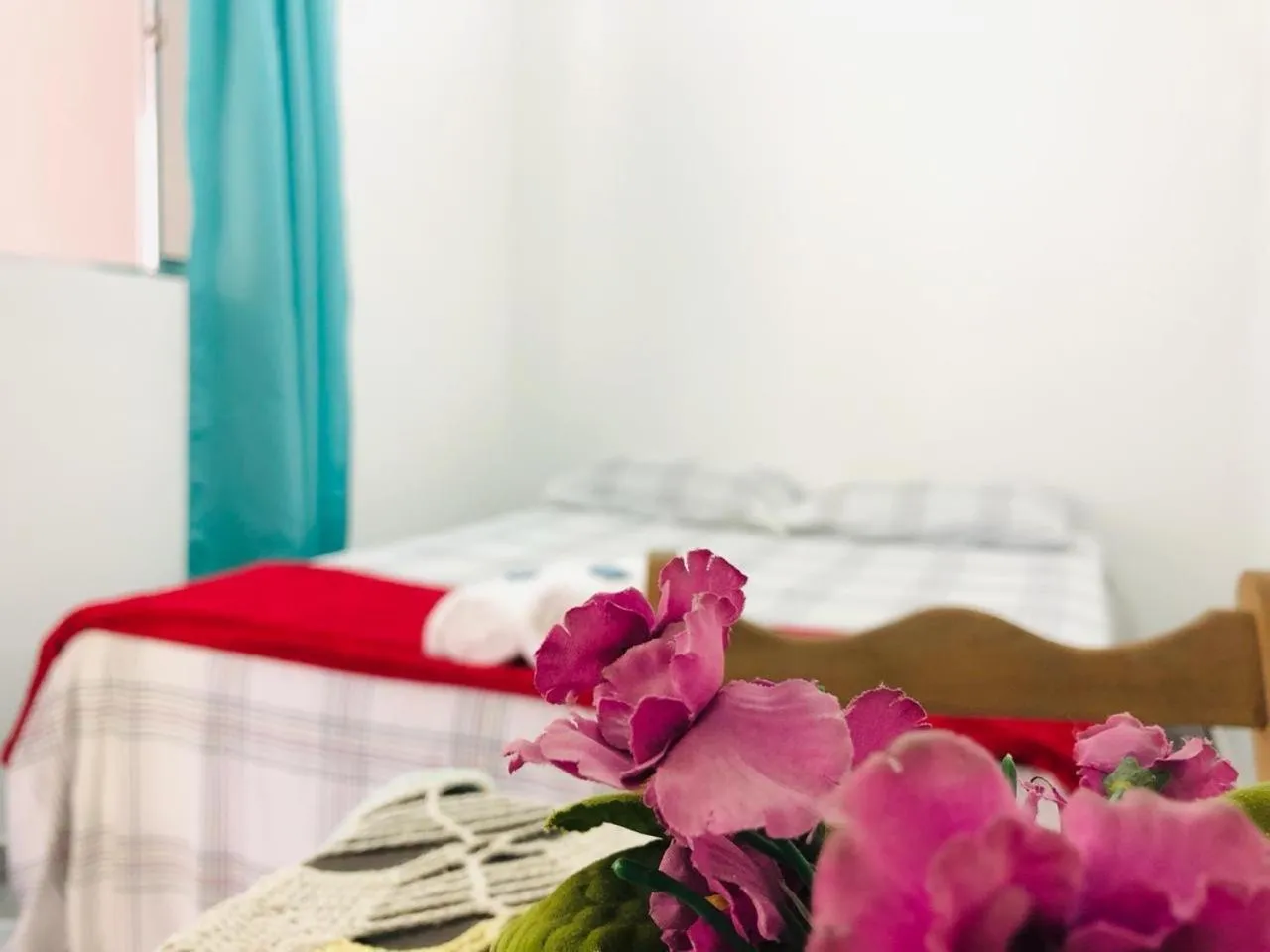 Bed in Pousada Fraga