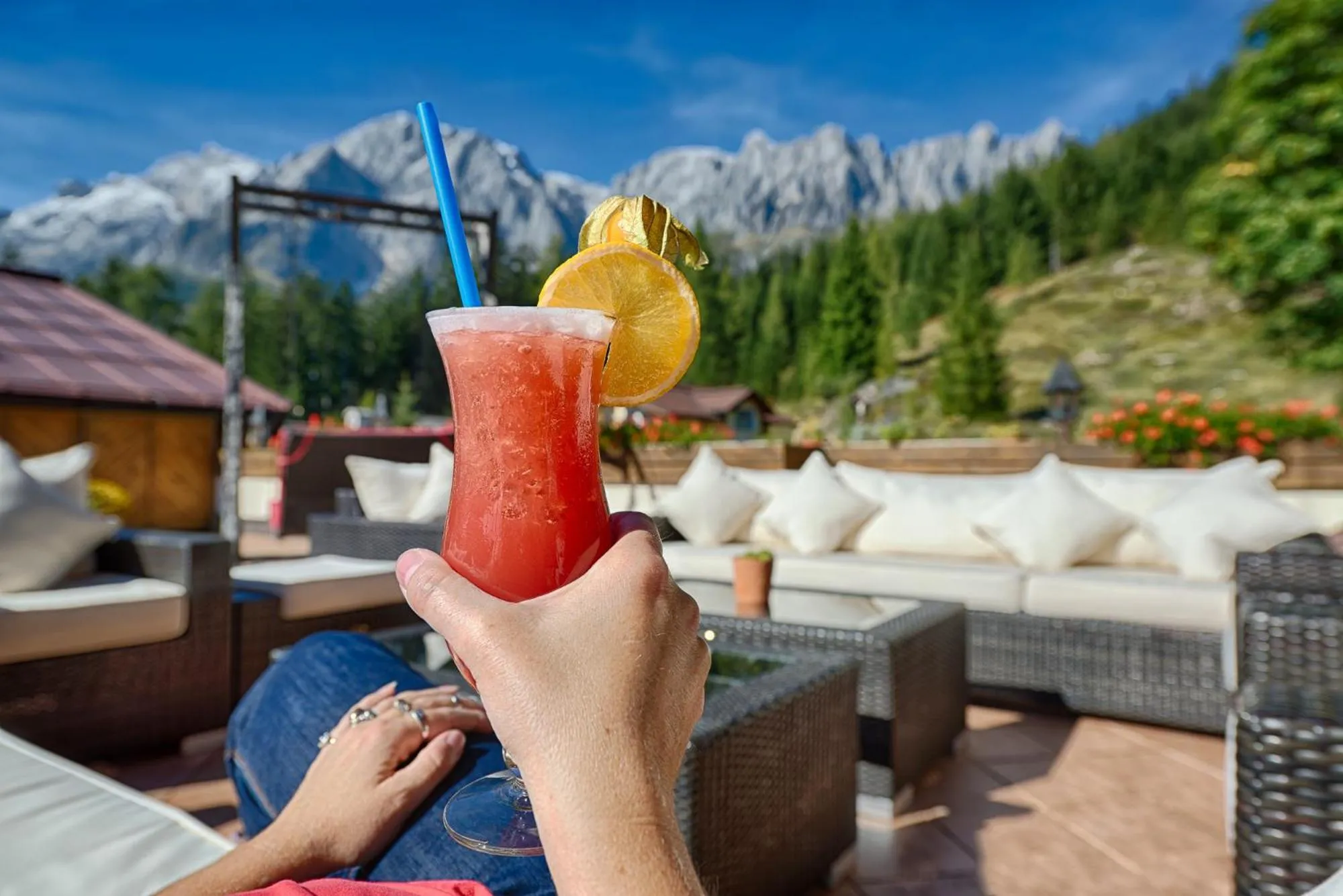 Mountain view in Hotel Bergheimat