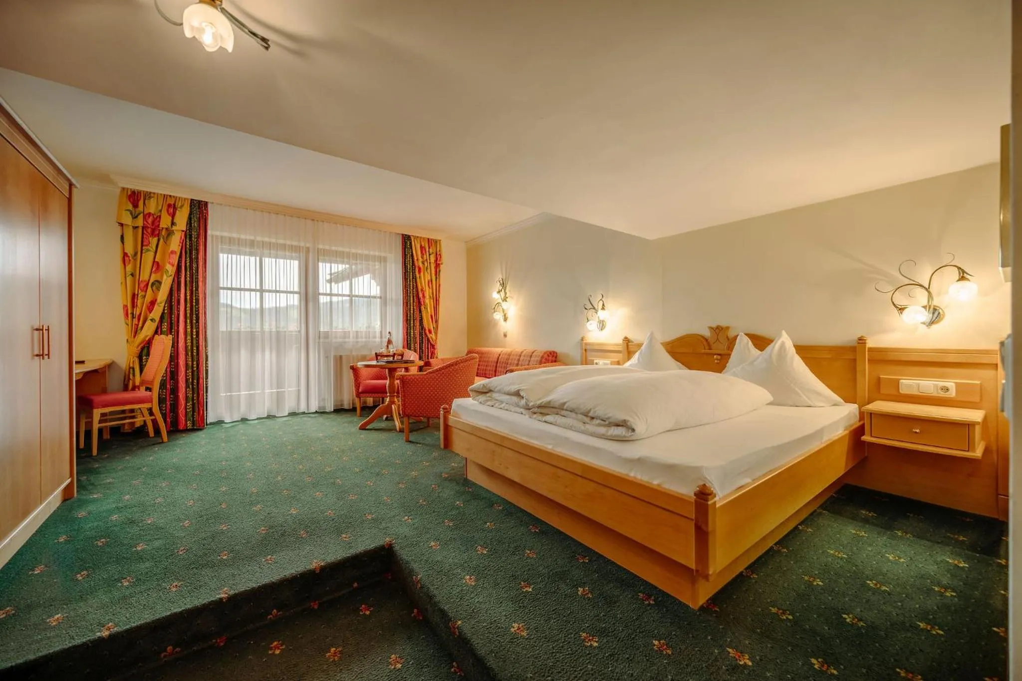 Bed in Hotel Bergheimat