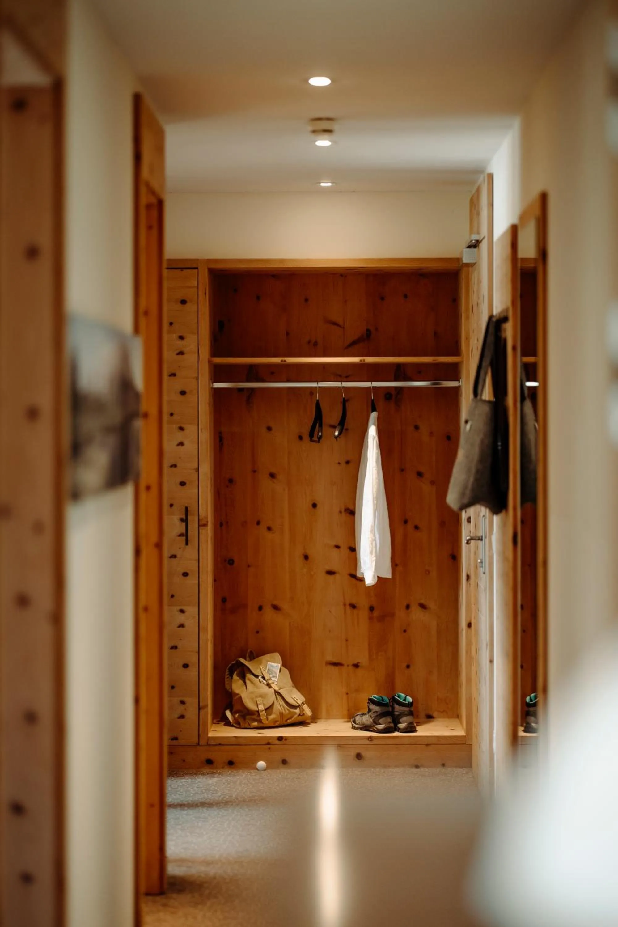 wardrobe in Hotel Bergheimat