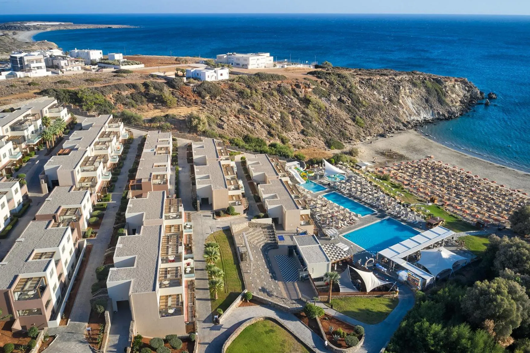 Bird's eye view in Atlantica Mikri Poli Crete