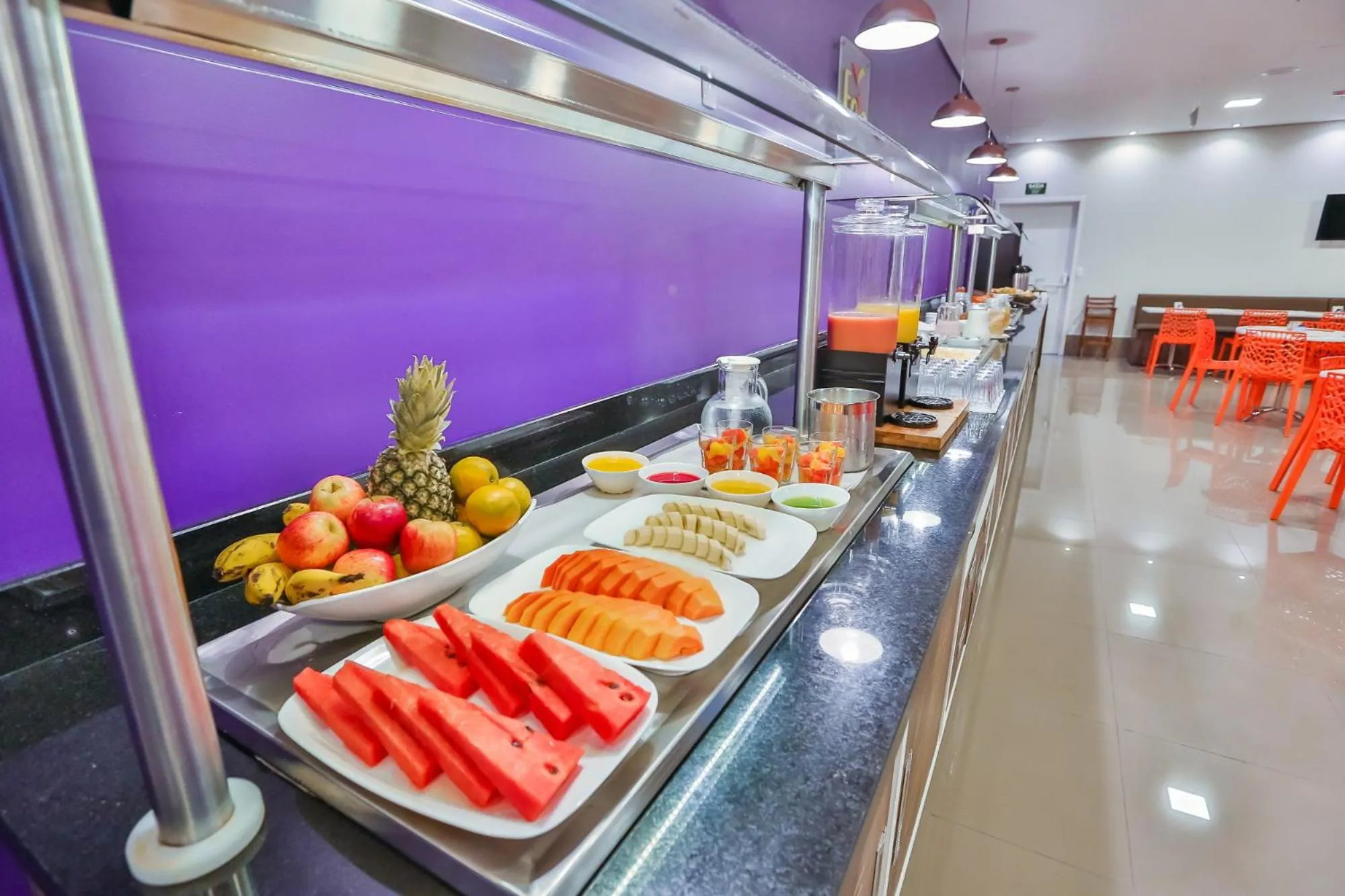 American breakfast in Sleep Inn São Carlos