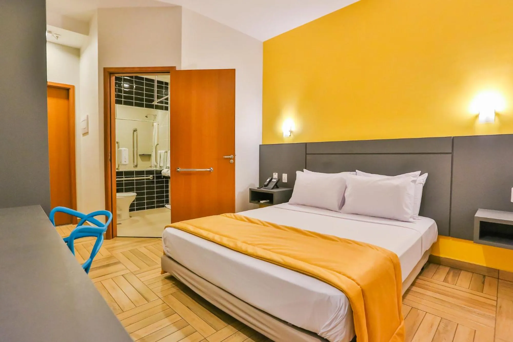 Bed in Sleep Inn São Carlos