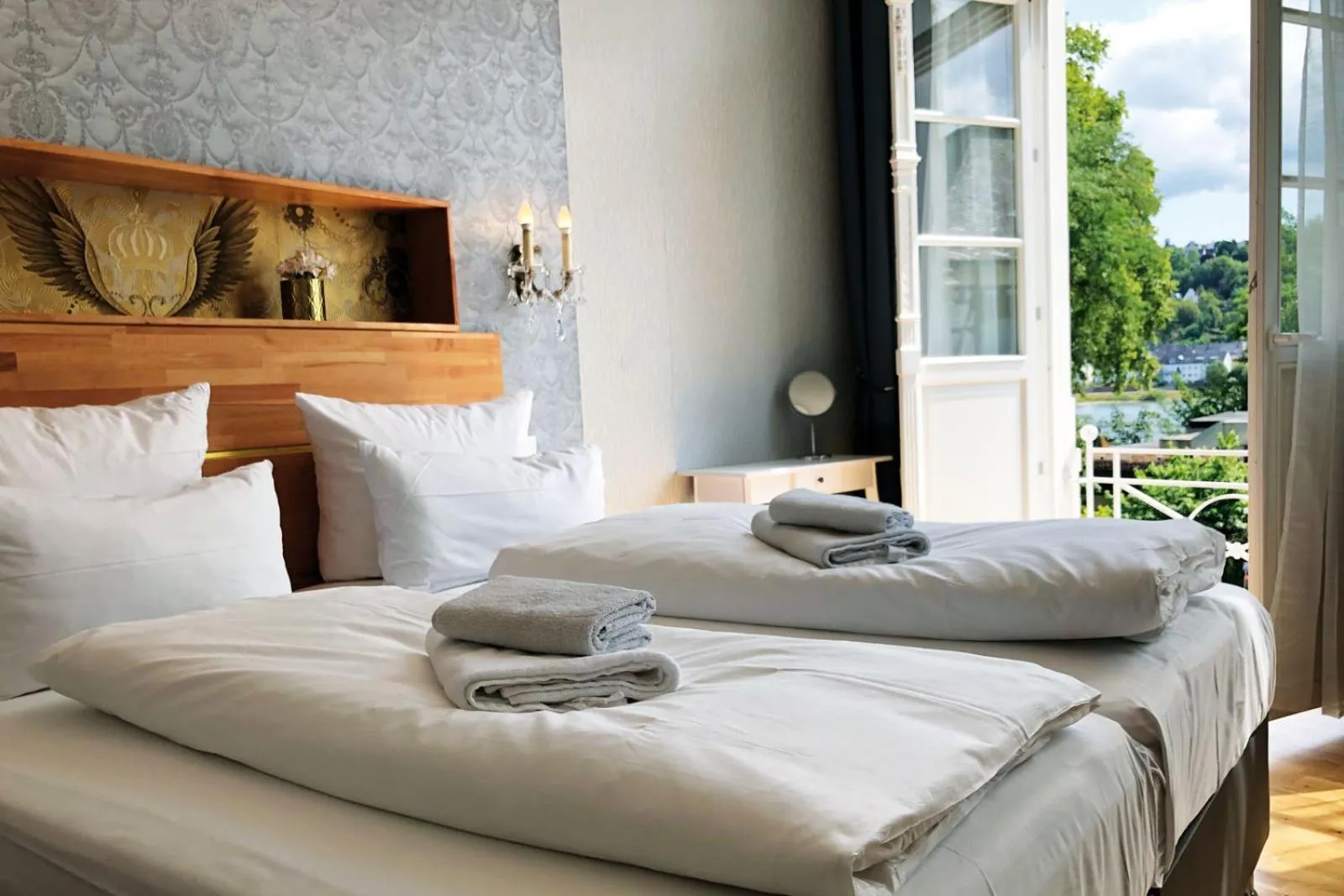 Bed in Hotel Kleiner Riesen