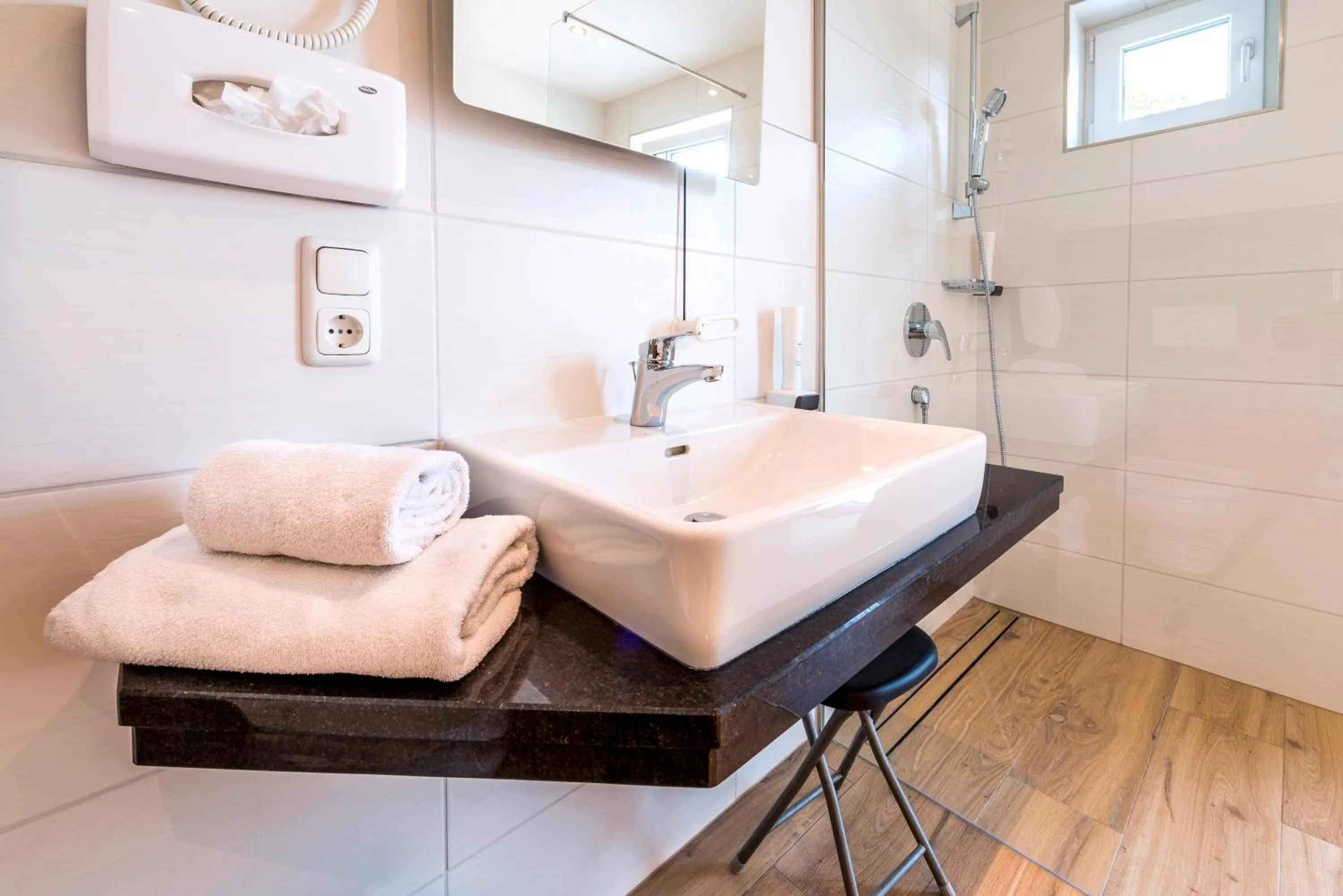 Bathroom in Panorama Hotel Traunstein