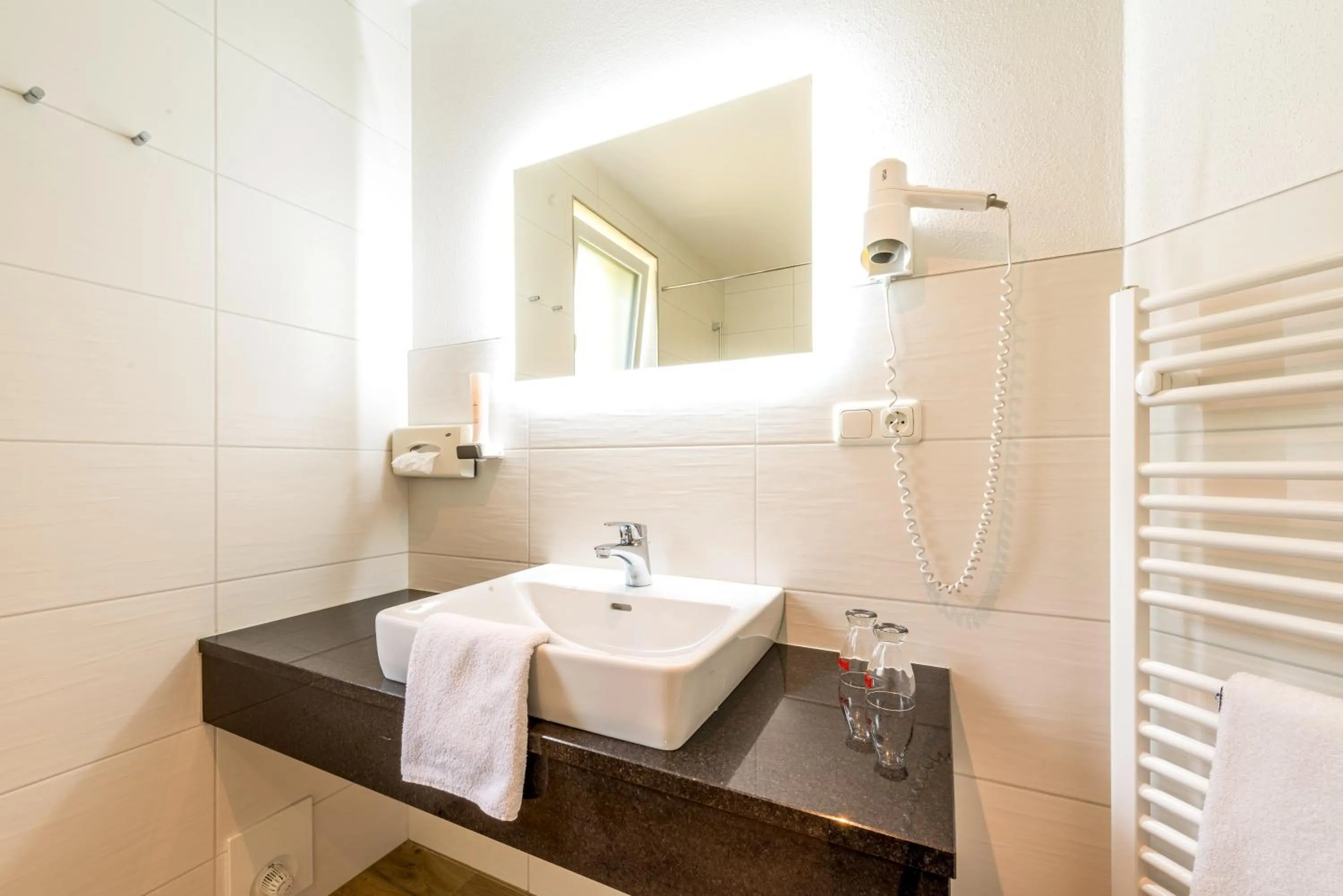 Bathroom in Panorama Hotel Traunstein