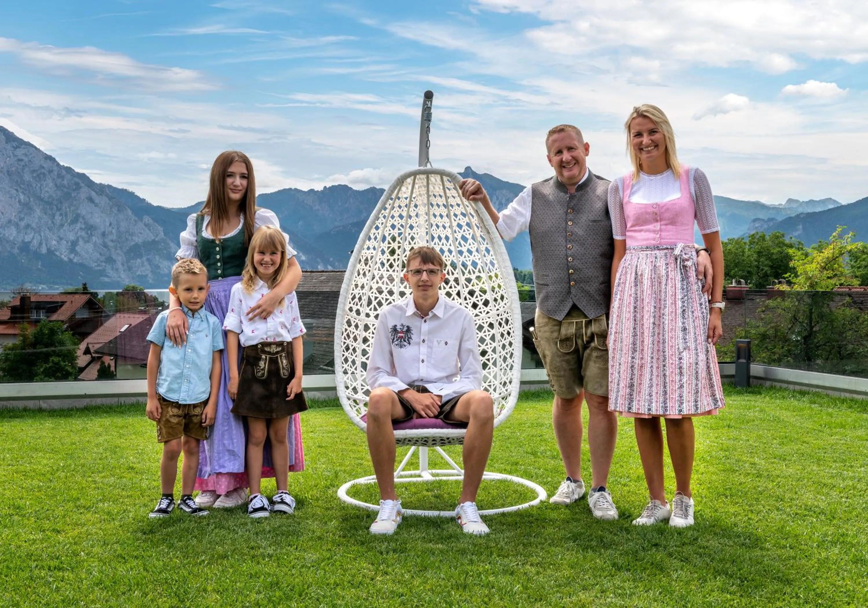 Family in Panorama Hotel Traunstein