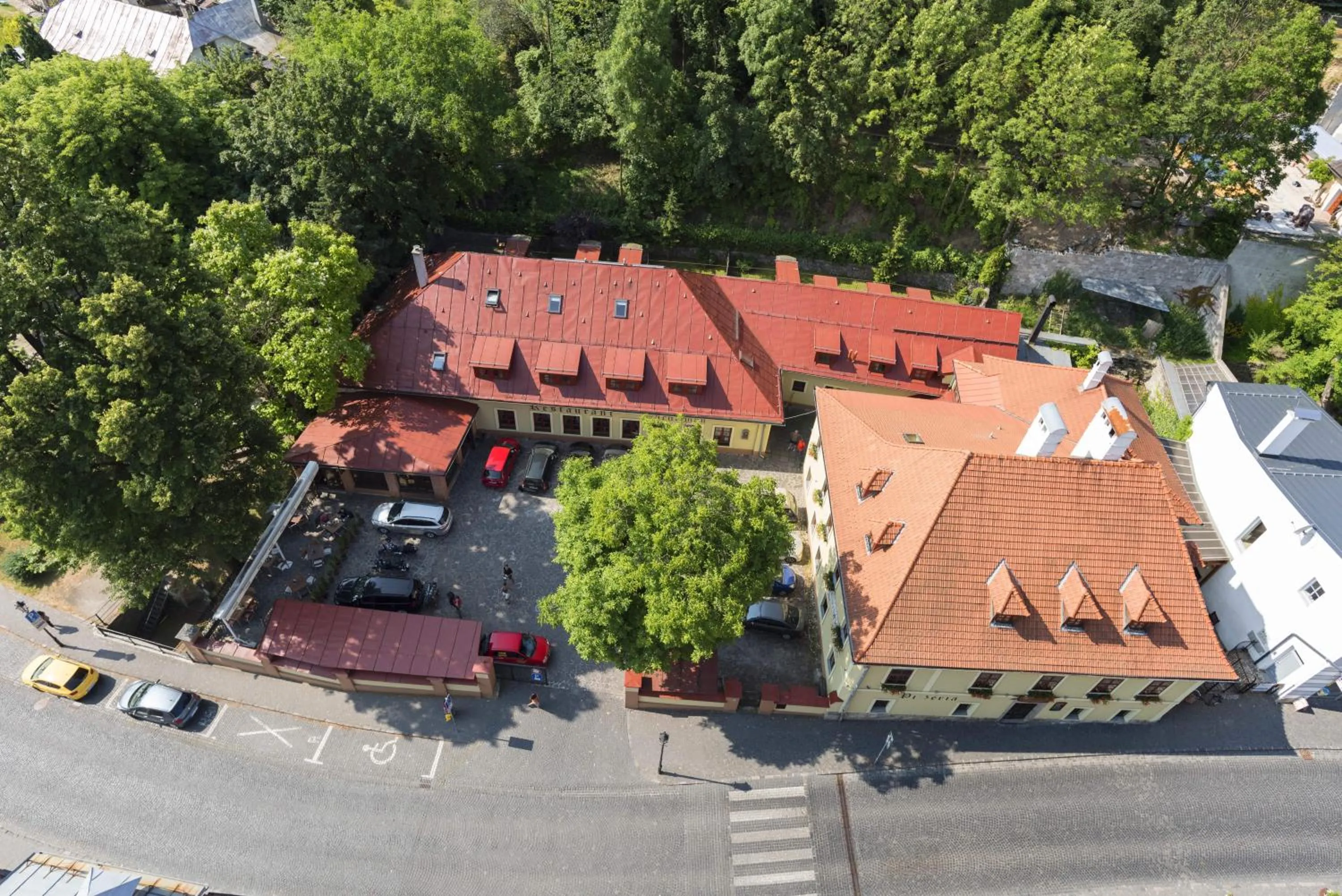 Bird's eye view in Penzión Kachelman