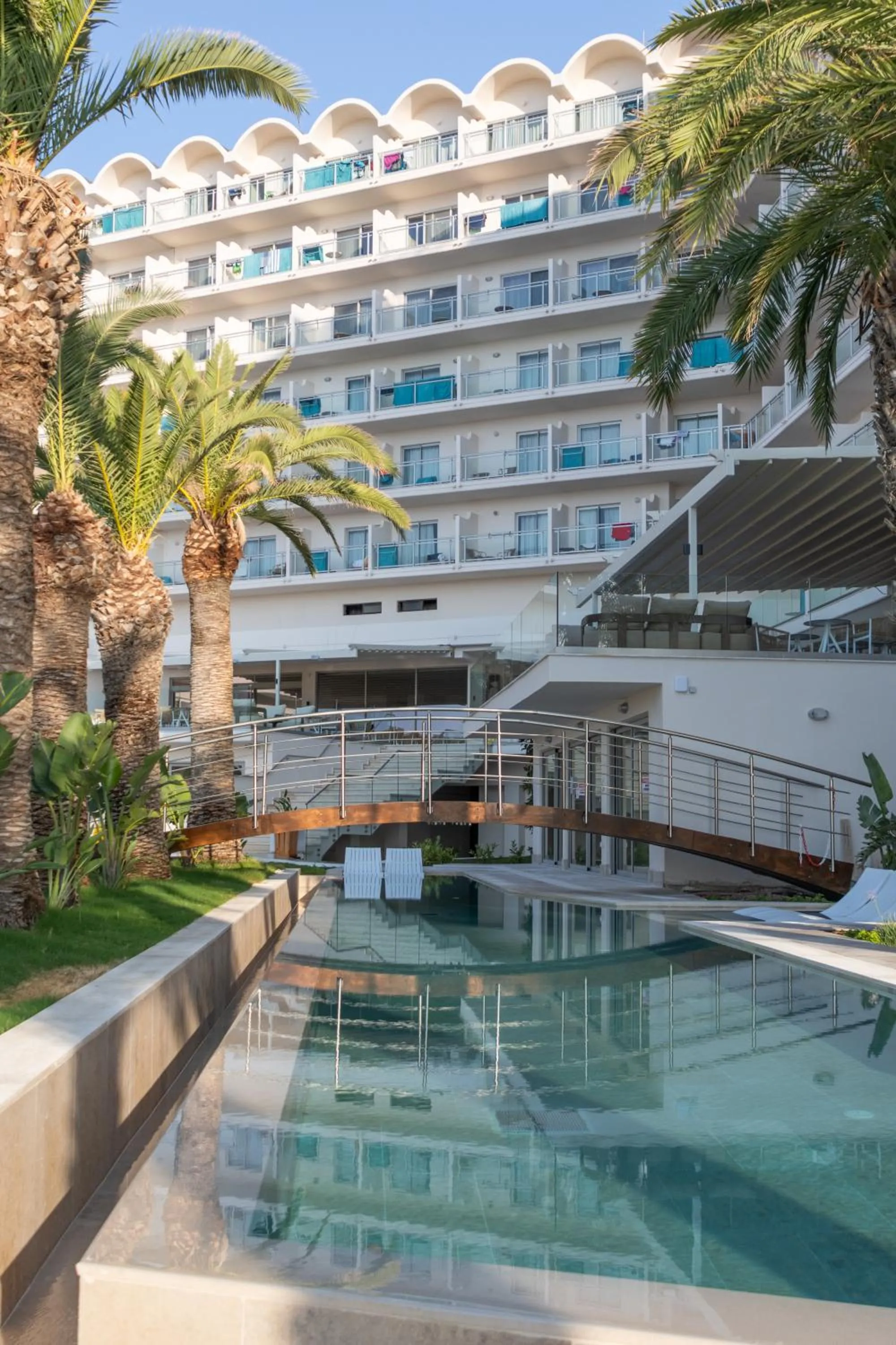Pool view in Pegasos Deluxe Beach Hotel