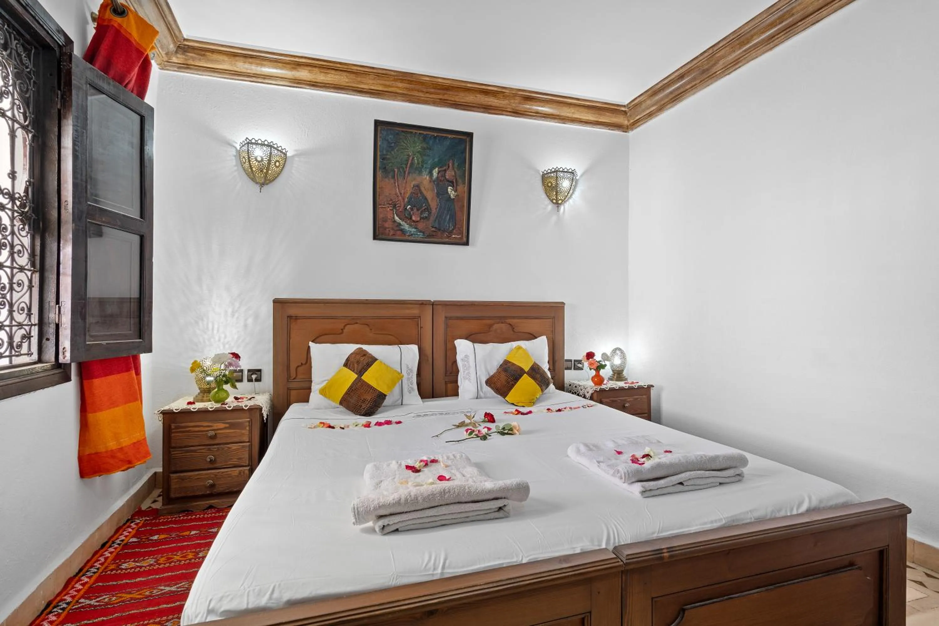 Bed in Riad Marwa Marrakech